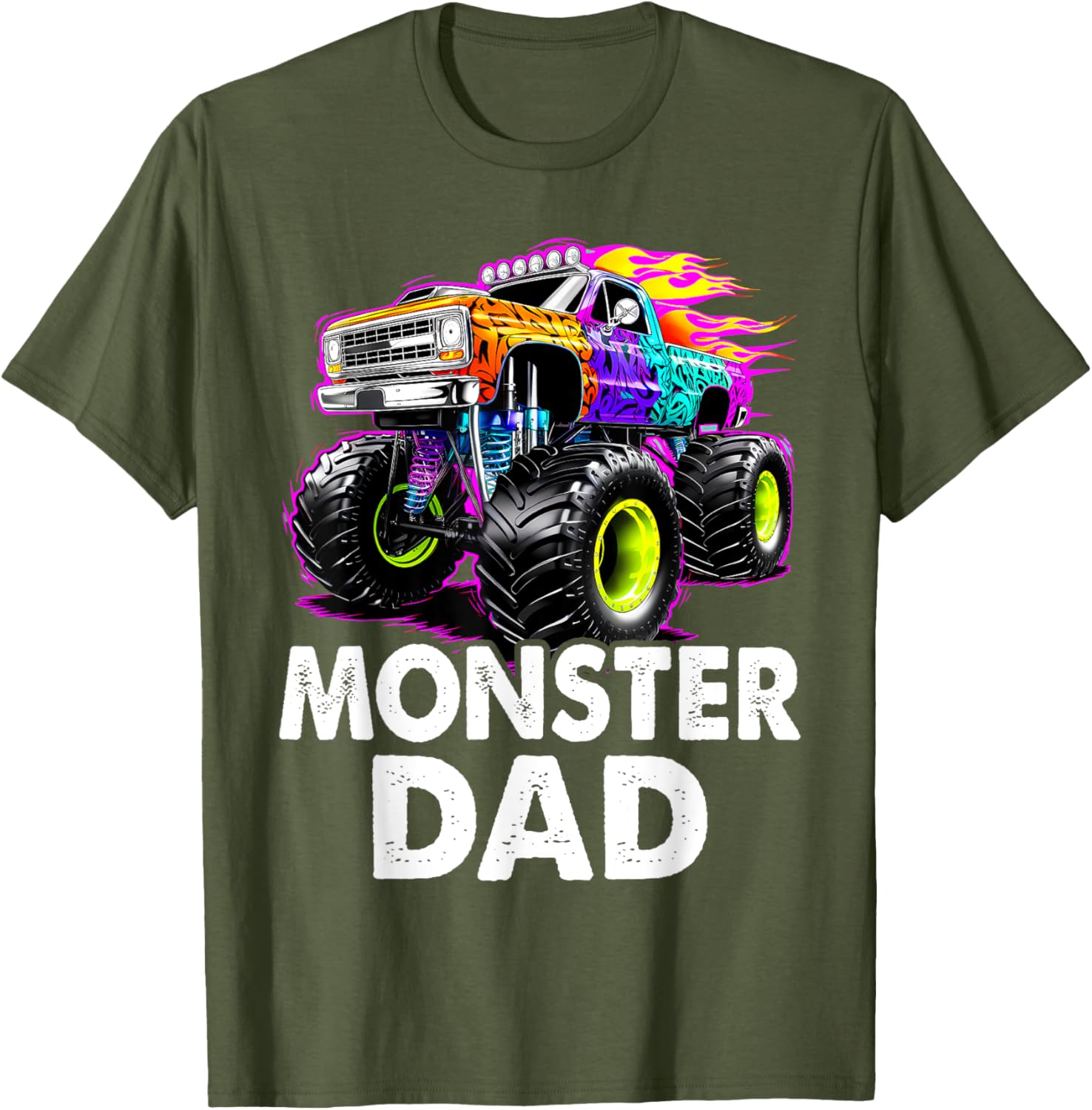 Monster Dad T-Shirt for Monster Truck Lovers - Cool Graphic Tee - 5