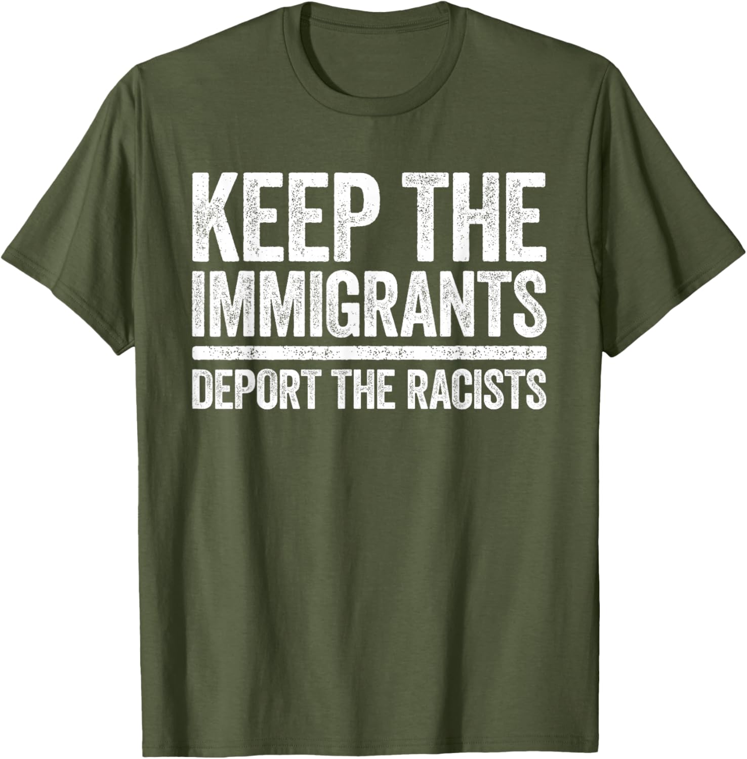 Pro Immigration Keep The Immigrants Deport The Racists T-Shirt for Activists - 4