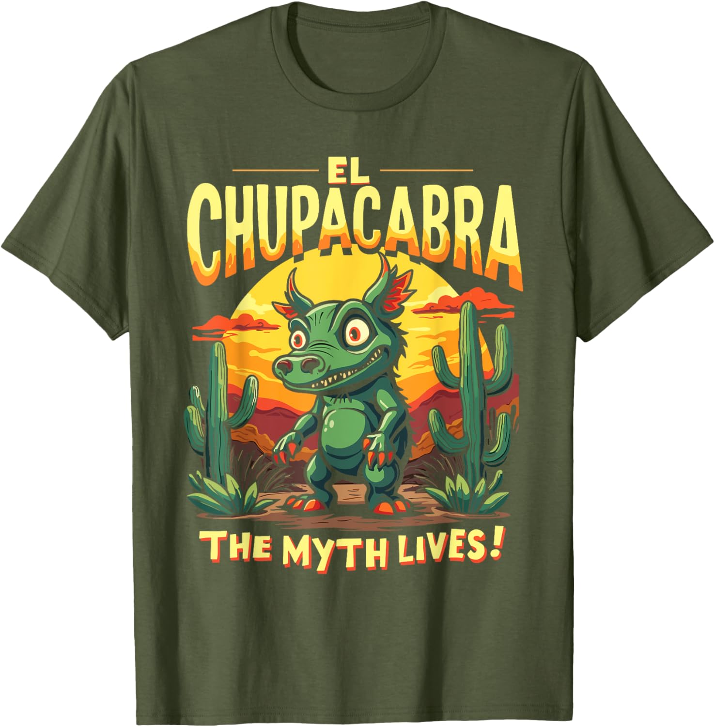 El Chupacabra Adventure T-Shirt for Myth Lovers and Vampire Fans - 8
