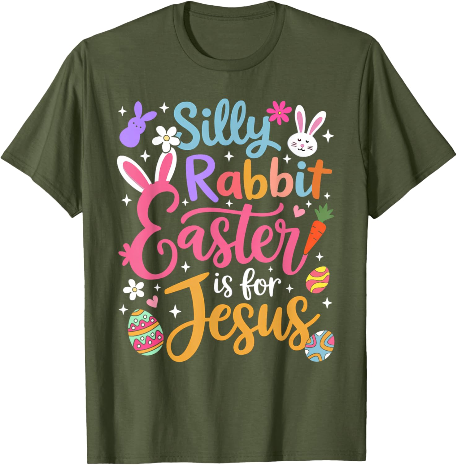 Silly Rabbit Easter Is For Jesus Christian T-Shirt for Faithful Celebrations - 10