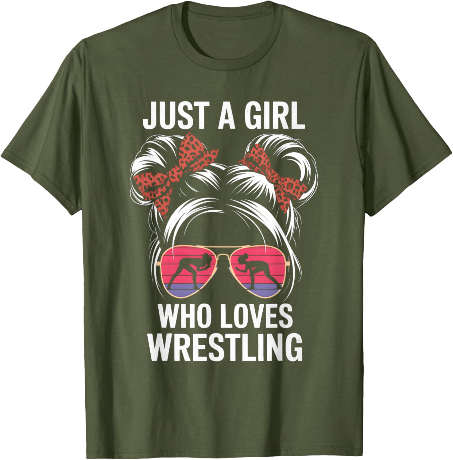 Just a Girl Who Loves Wrestling T-Shirt for Girls - Perfect Gift for Fans - 6