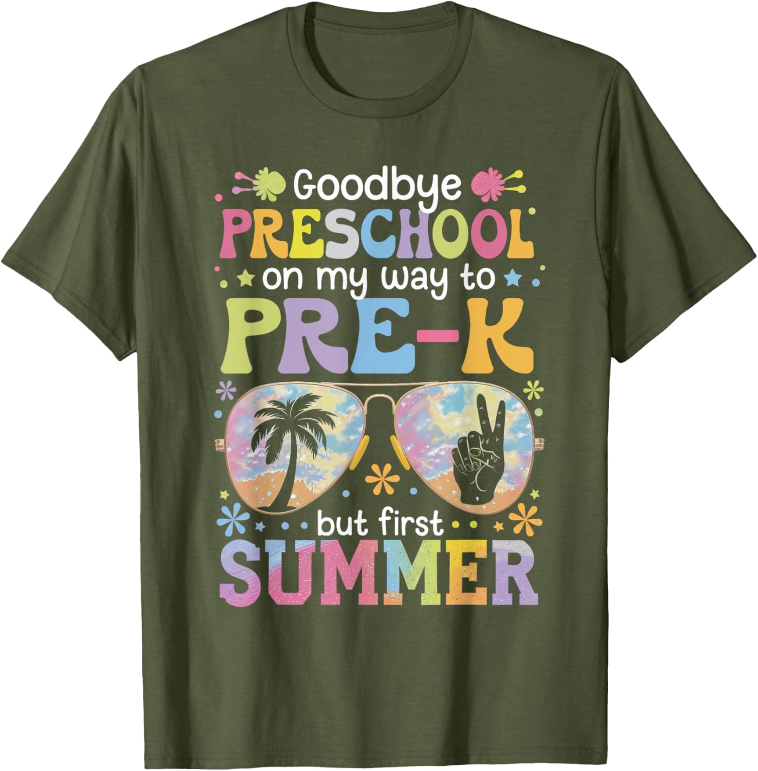 Goodbye Preschool Pre-K Last Day of School Fun T-Shirt for Kids - 4
