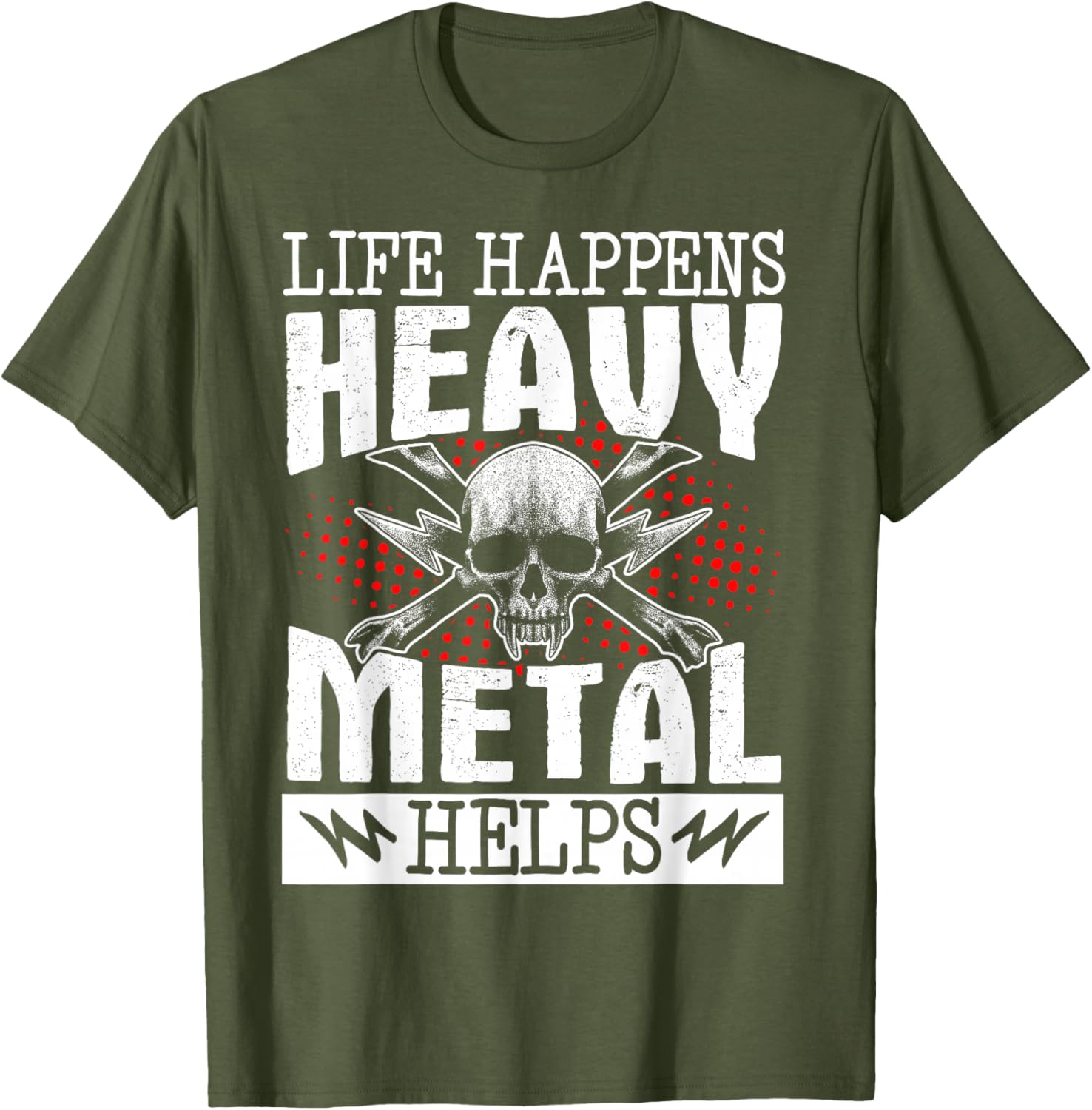 Heavy Metal Helps T-Shirt for Music Lovers - Fun Casual Wear - 6