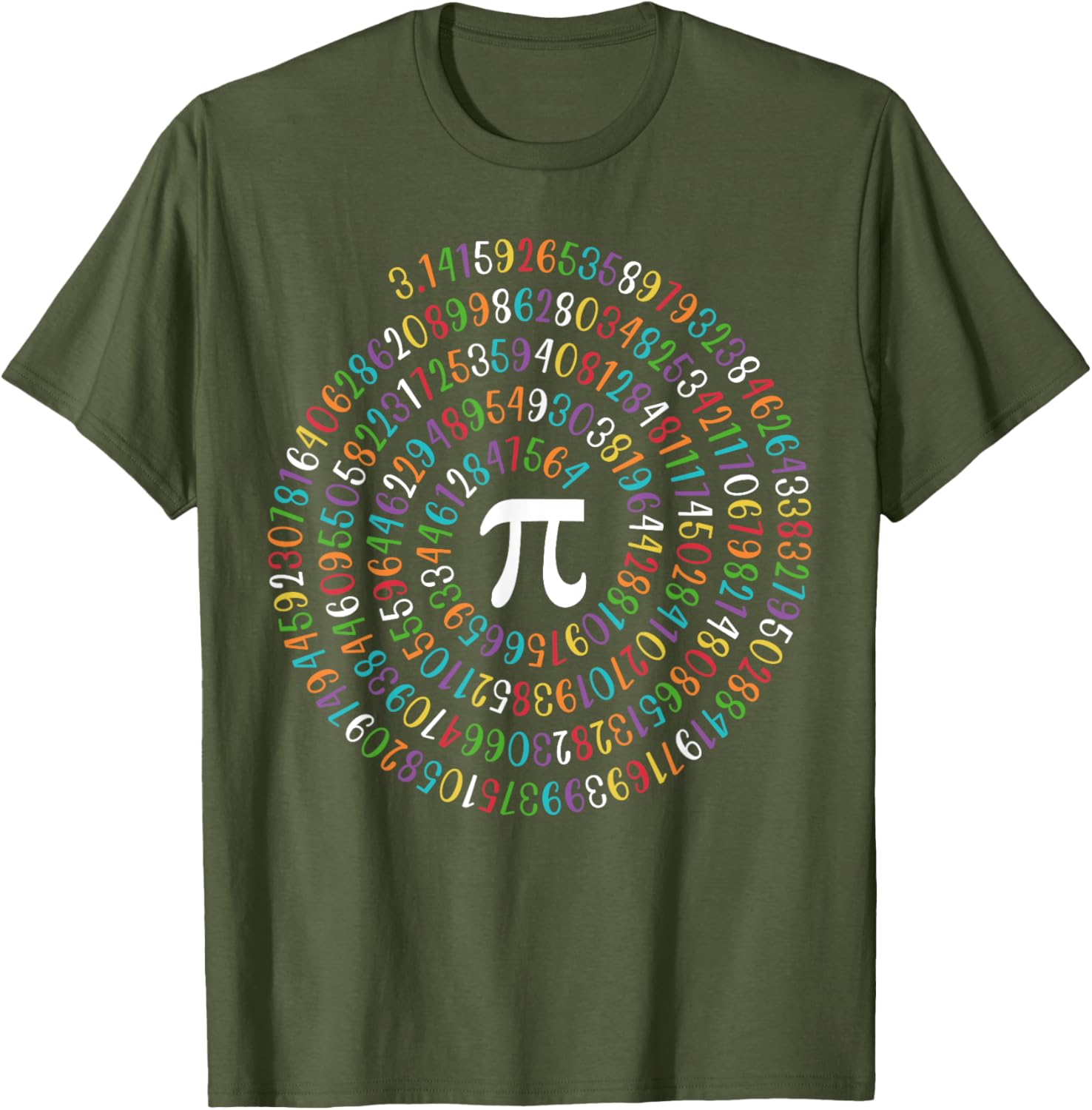 Happy Pi Day Spiral Math T-Shirt for Math Lovers 3.14 Humor - 10