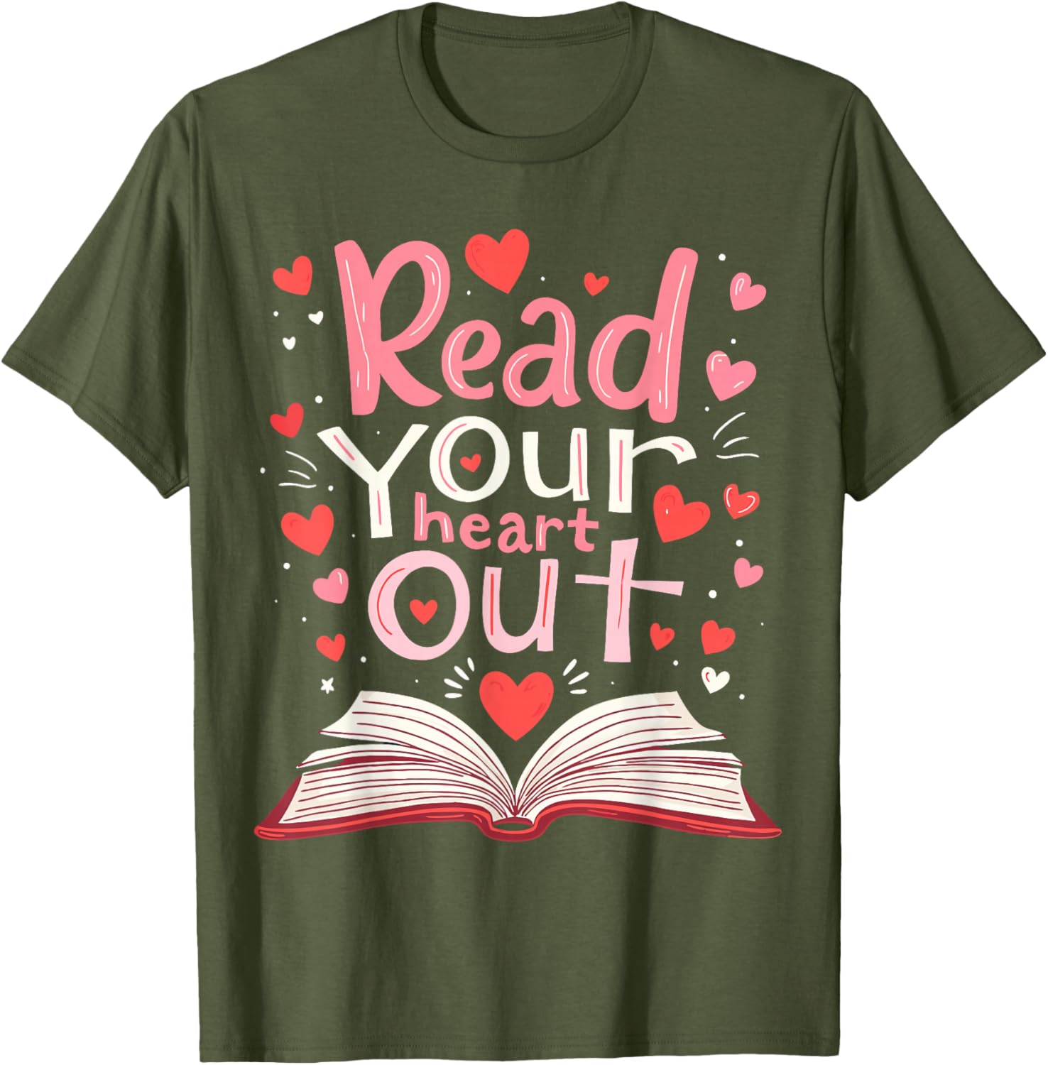Read Your Heart Out Teacher Valentine's Day T-Shirt for Book Lovers - 7
