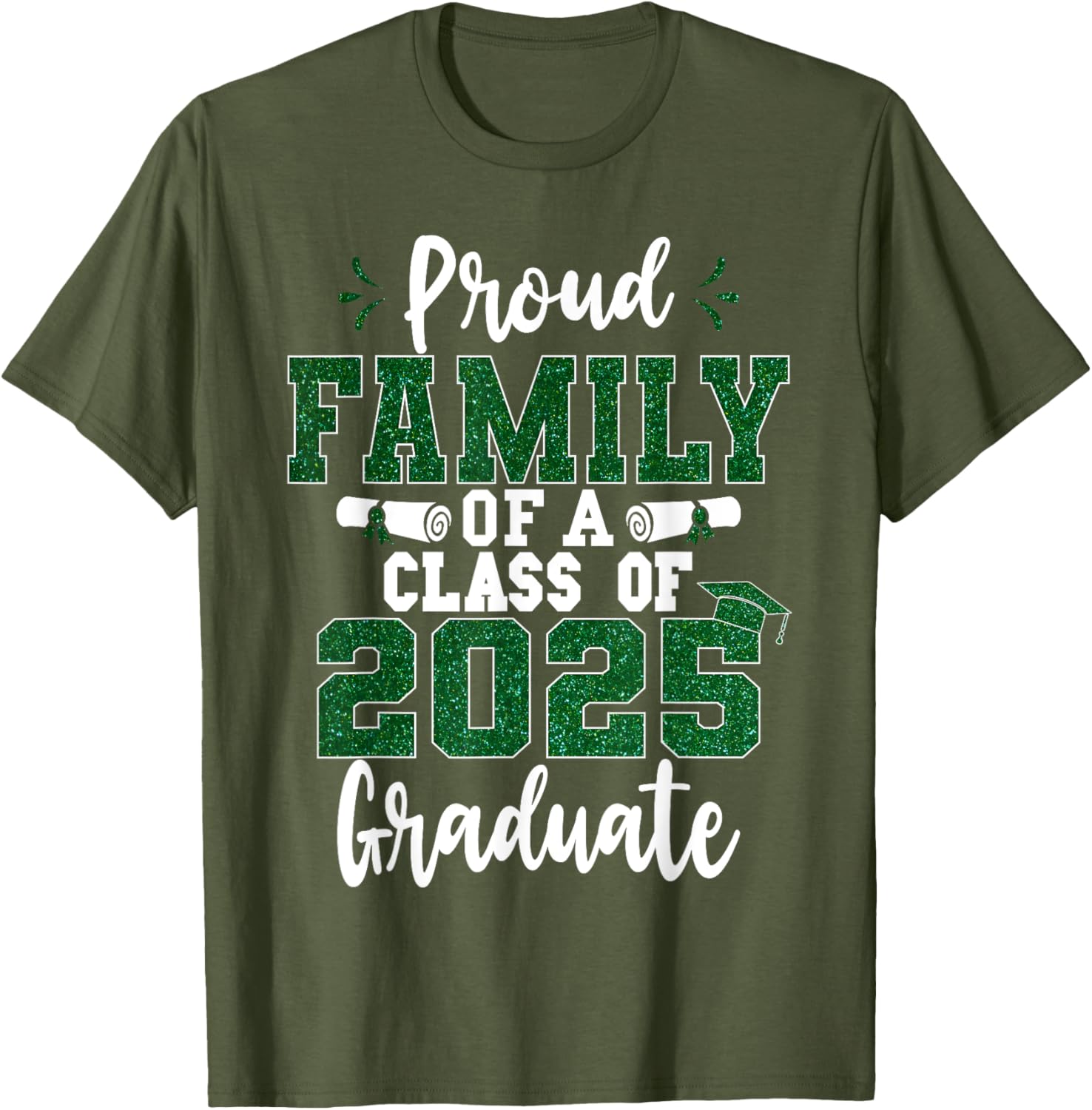 Proud Family Class of 2025 Graduate T-Shirt for Seniors and Families - 16