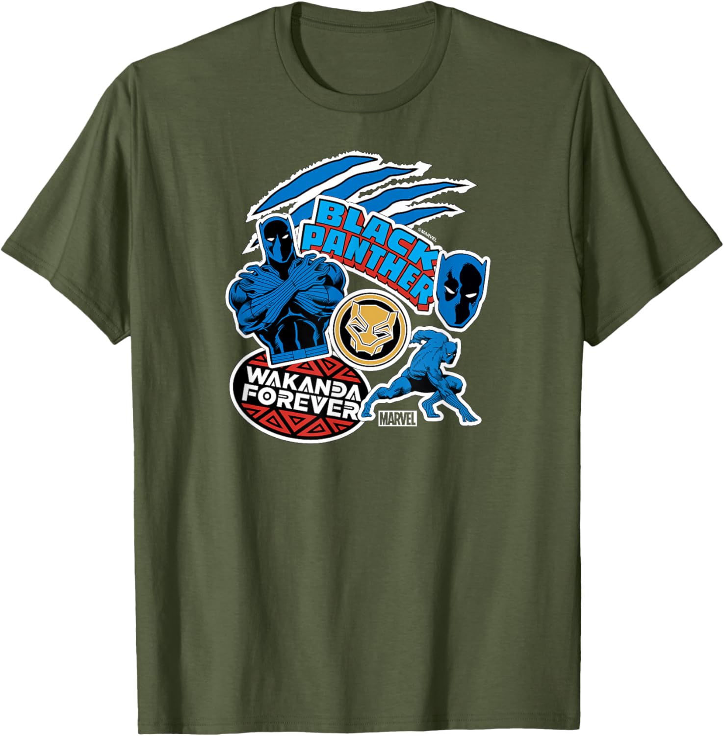 Black Panther Stickers T-Shirt for Fans - Stylish Graphic Tee - 8