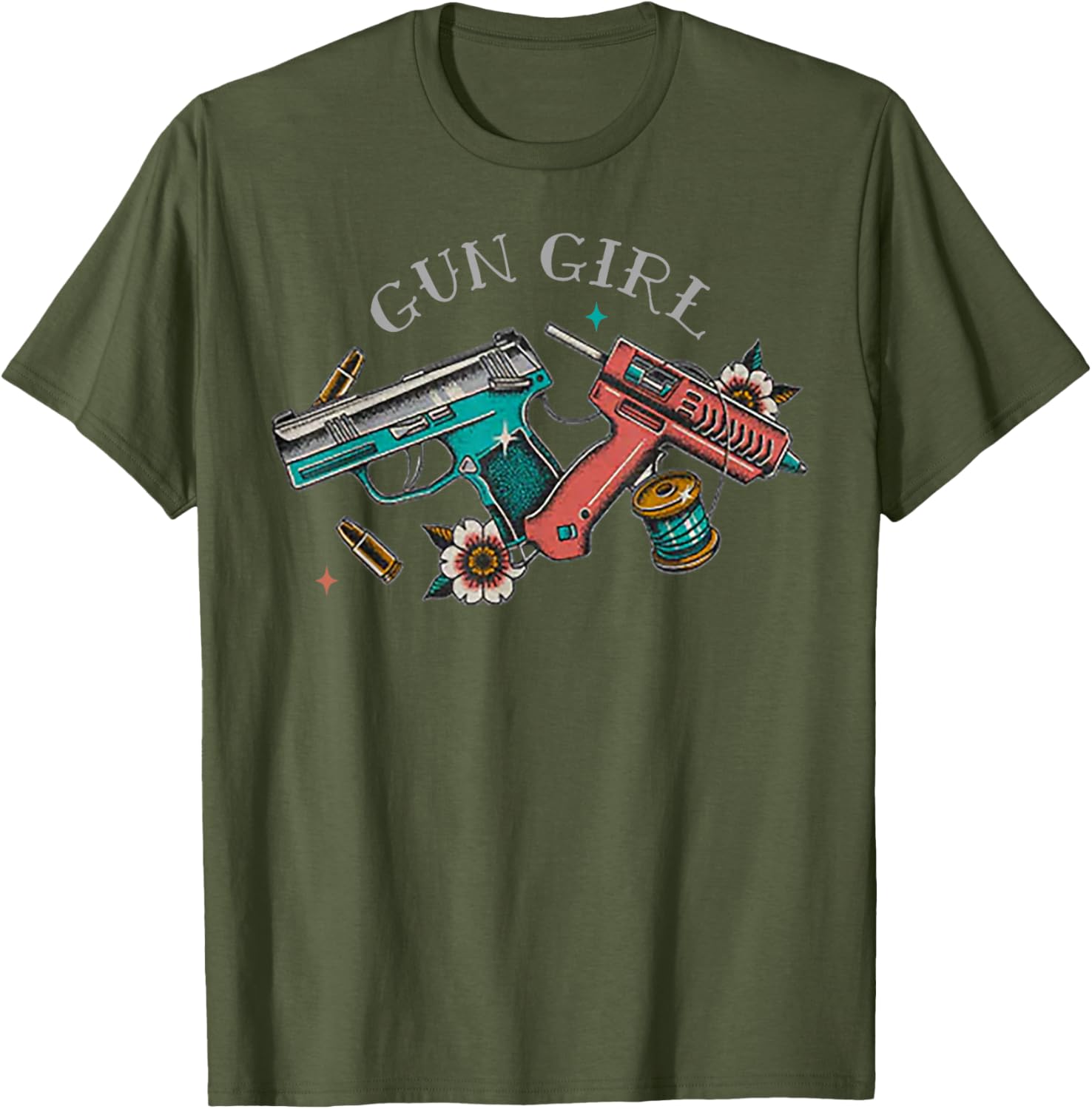 Gun Girl T-Shirt for Women - Stylish Clothing with Bold Graphic Design - 9