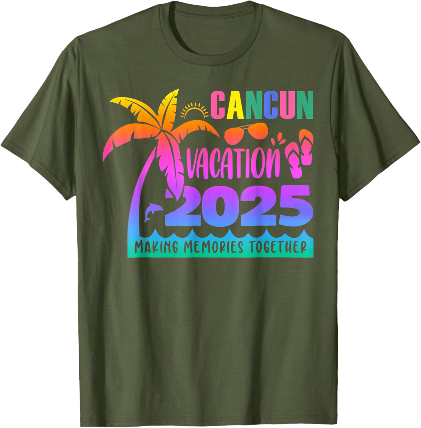 Cancun Vacation 2025 Summer Memories T-Shirt for Family Fun - 23