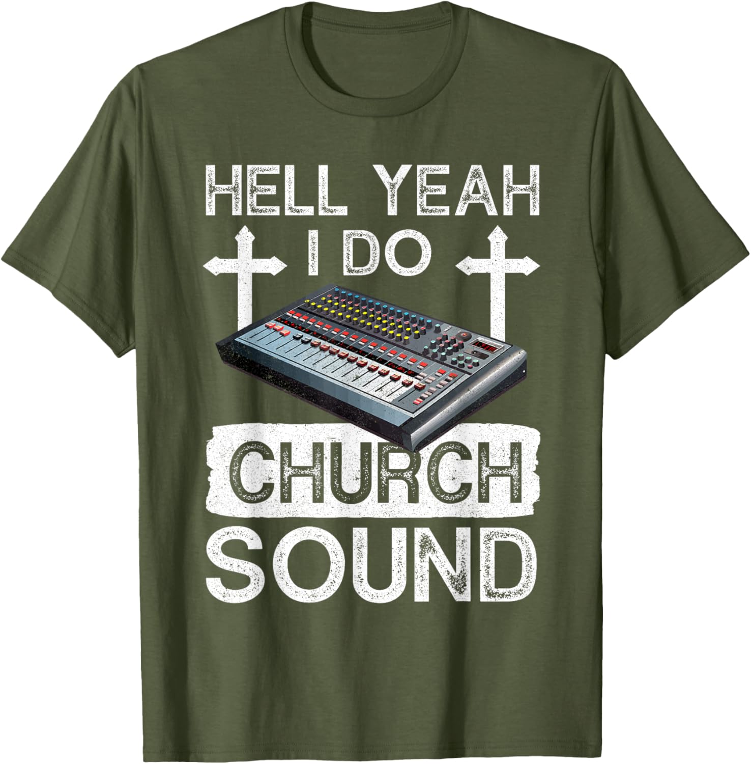 Hell Yeah Do Church Sound Guy T-Shirt for Music Lovers and Techies - 7