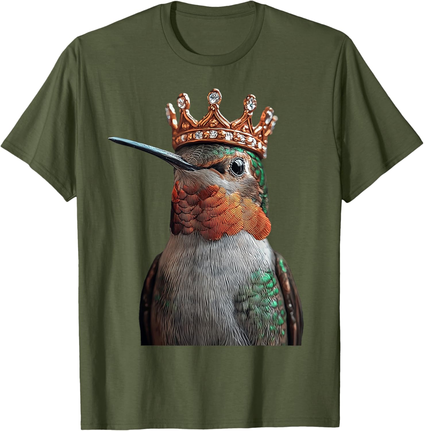 Hummingbird Crown T-Shirt for Nature Lovers - Stylish and Comfortable Design - 25