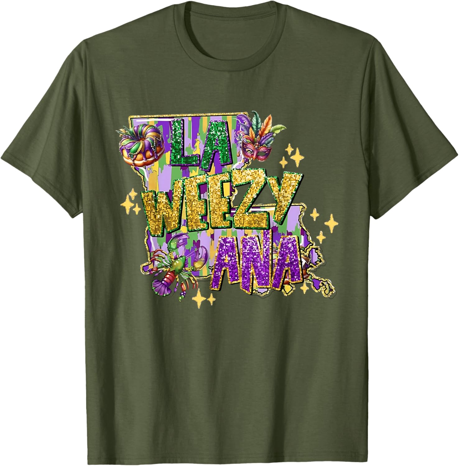 La Weezy Ana Mardi Gras T-Shirt for Fat Tuesday Celebrations - 11