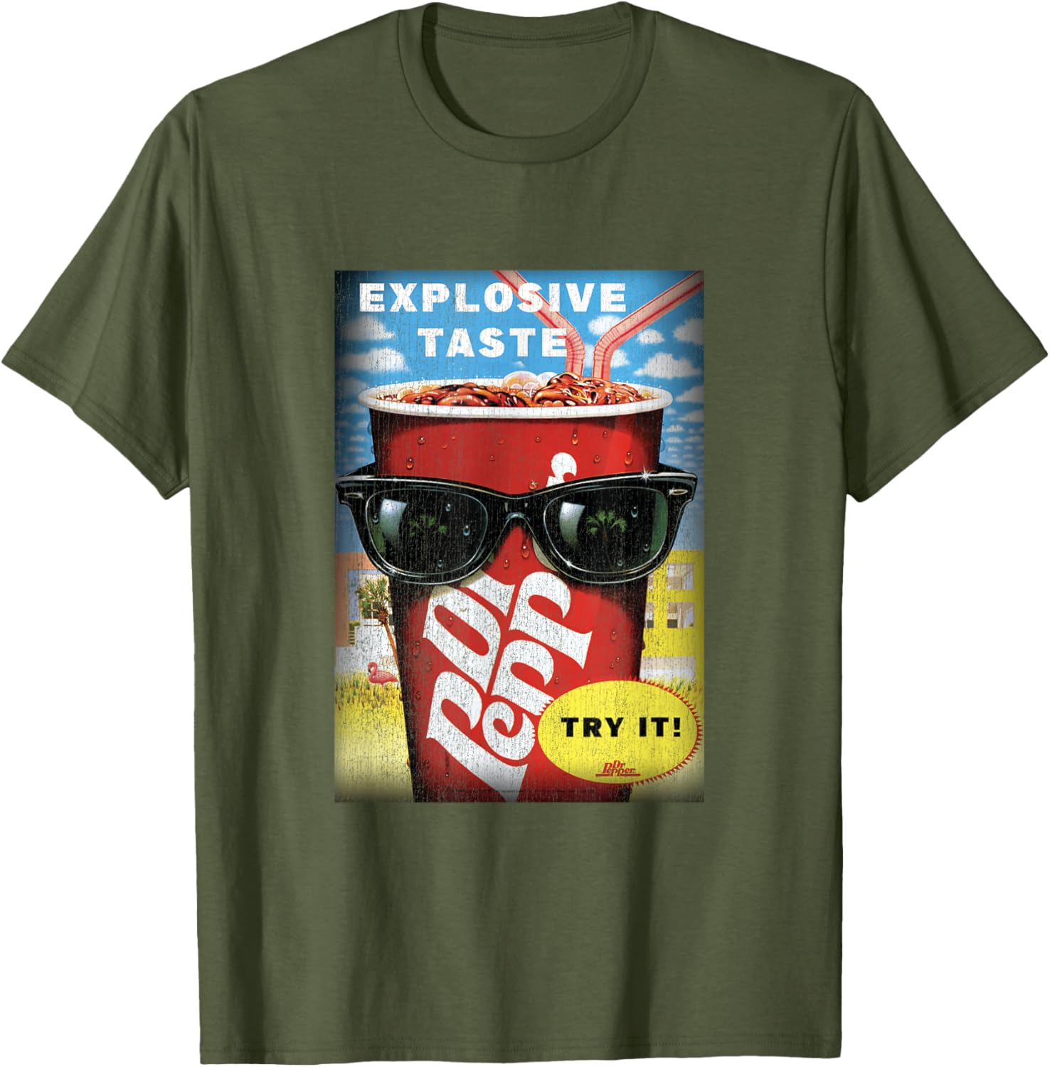 Dr. Pepper Vintage Panel T-Shirt for Explosive Taste Lovers - 13