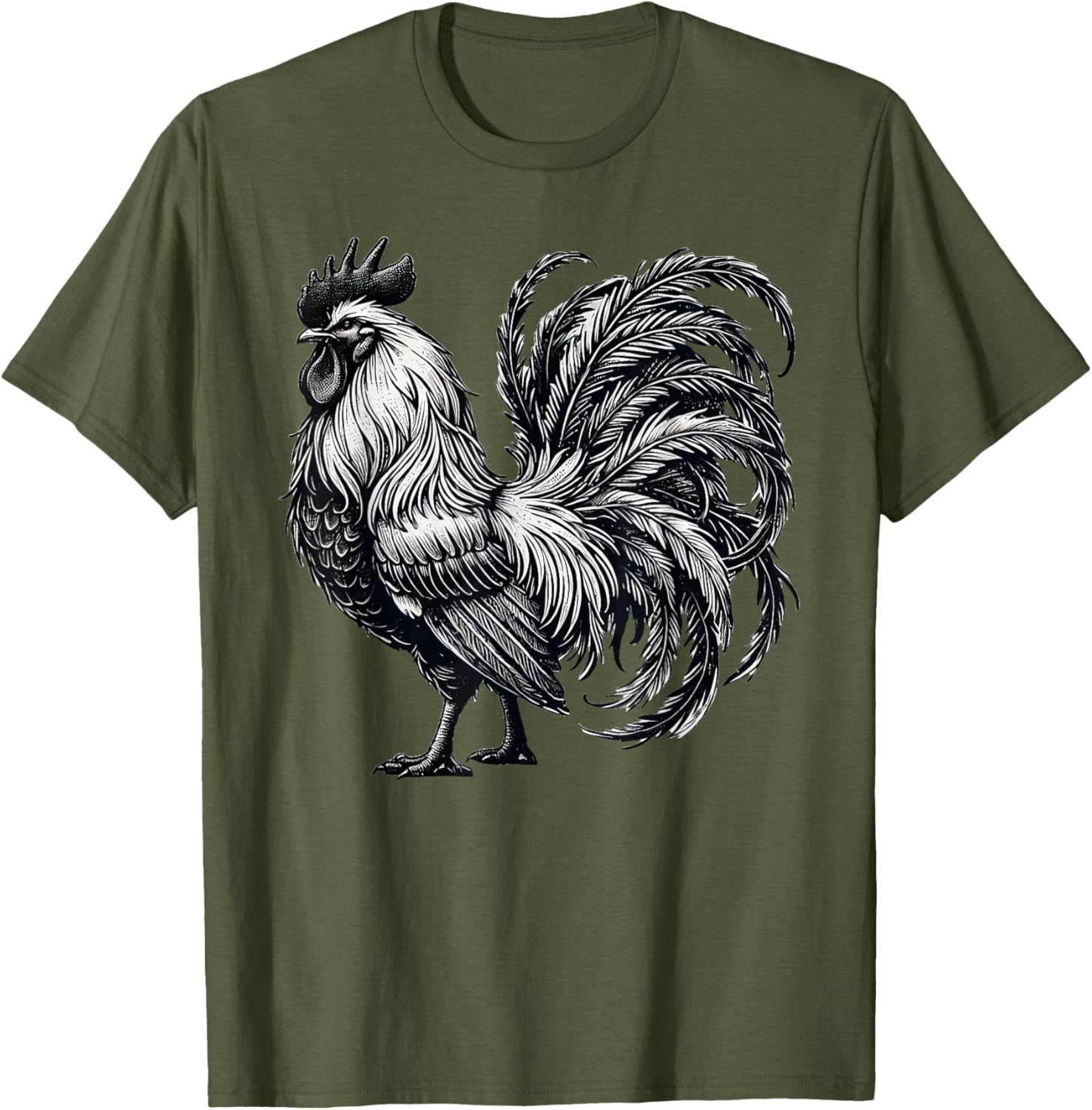 Rooster Chicken Art T-Shirt for Unique Style Lovers - 7