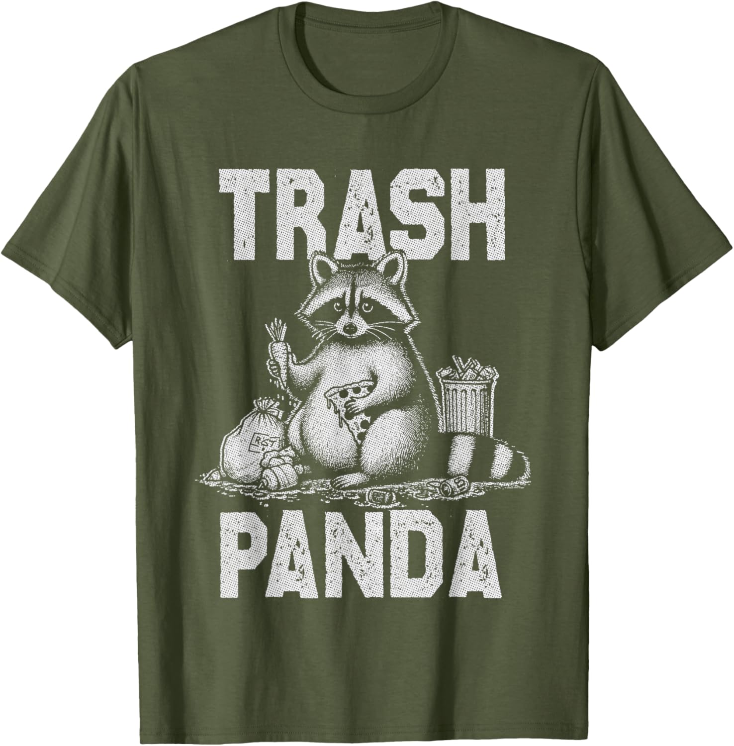 Funny Trash Panda Raccoon Eating Garbage T-Shirt for Animal Lovers - 8