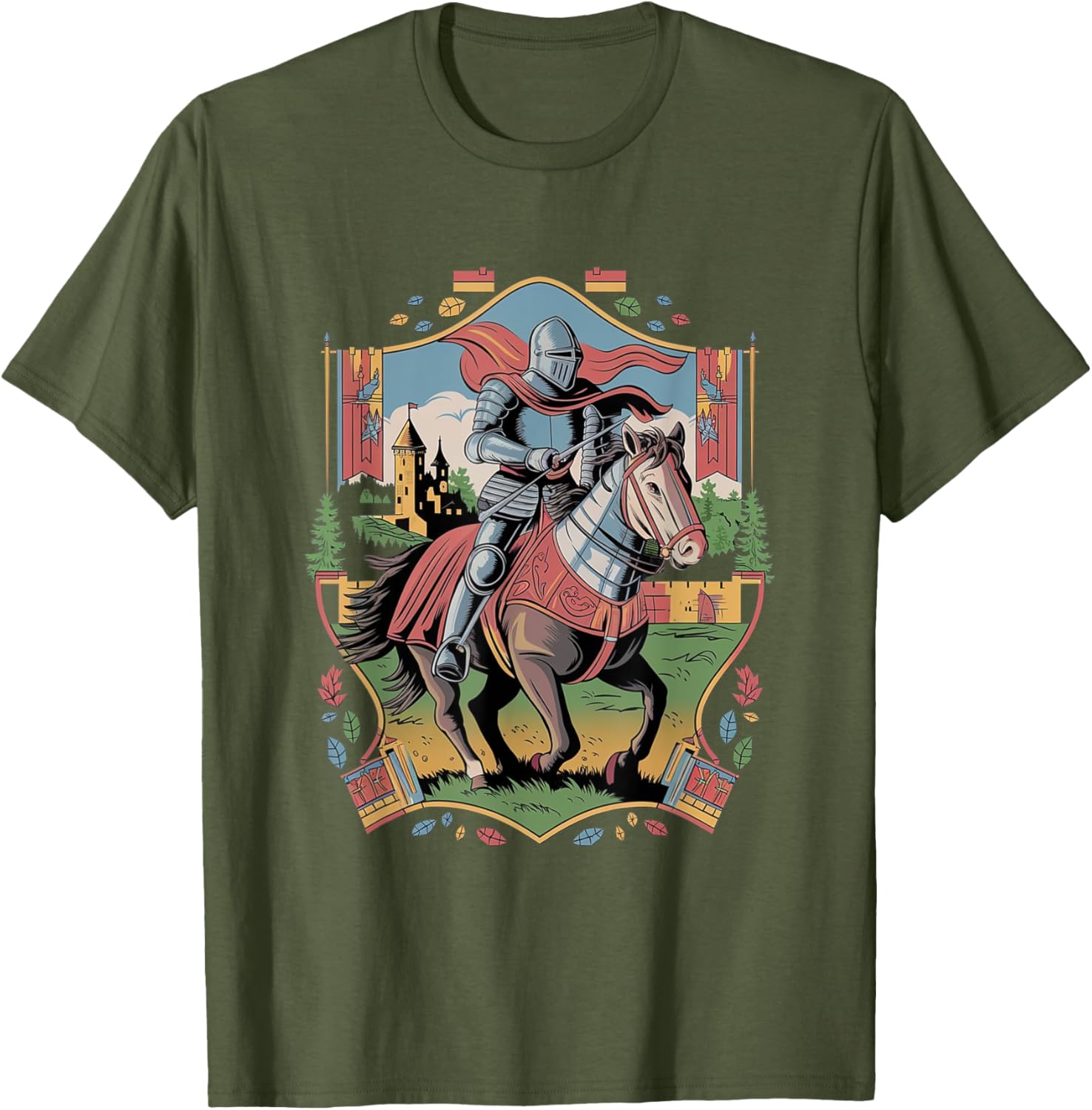 Medieval Jousting Knight T-Shirt for Renaissance Festival Fans - 8