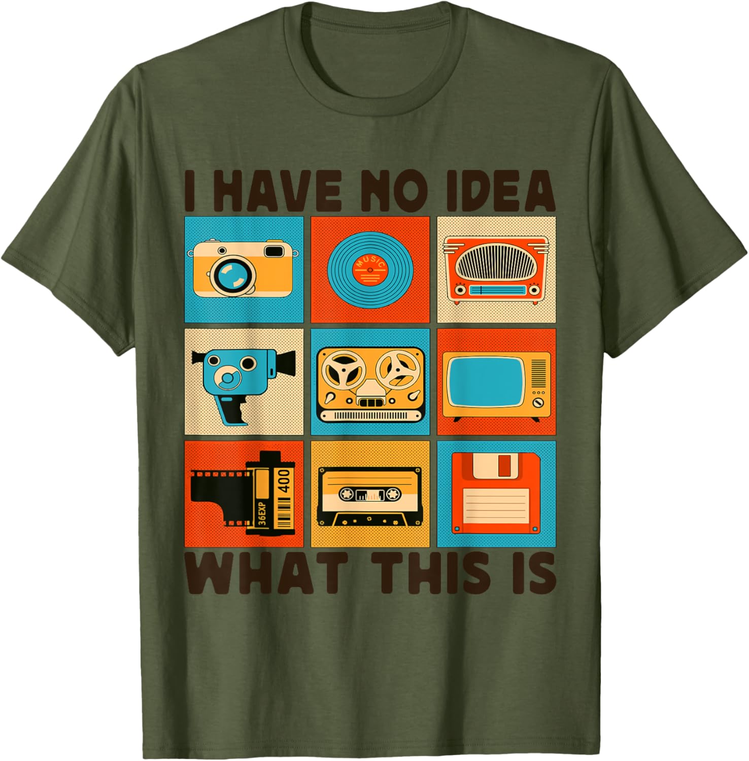 Retro I Have No Idea What This Is T-Shirt for Men Women Kids 70s 80s 90s - 9