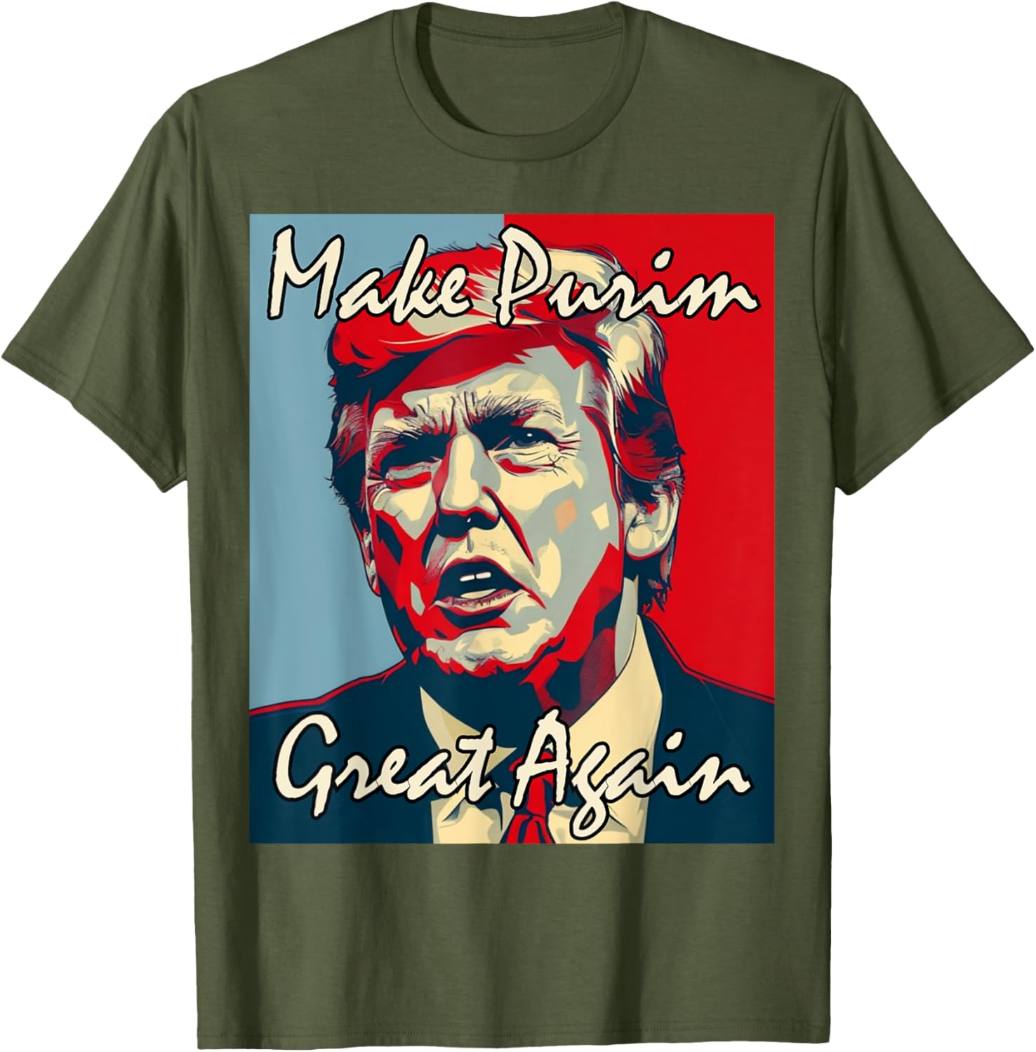 Make Purim Great Again Trump Costume T-Shirt for Festive Celebrations - 2