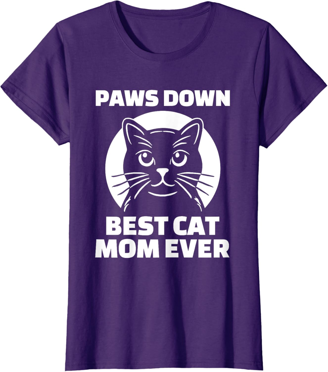 Best Cat Mom Ever T-Shirt for Women - Funny Cat Lover Gift Apparel - 7