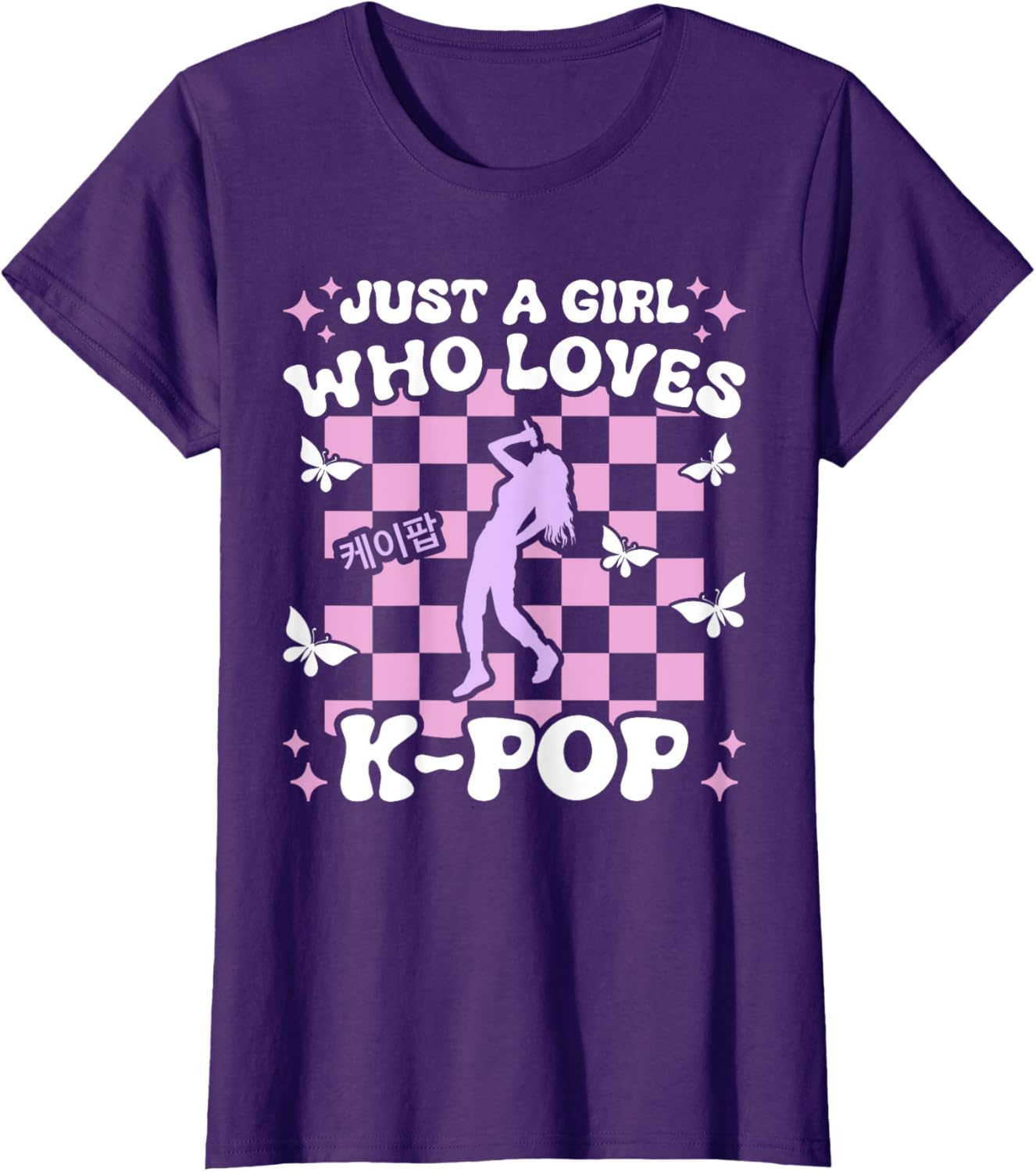 Just A Girl Who Loves K-Pop Girls Cute Teen K-Pop T-Shirt for Kids - 14