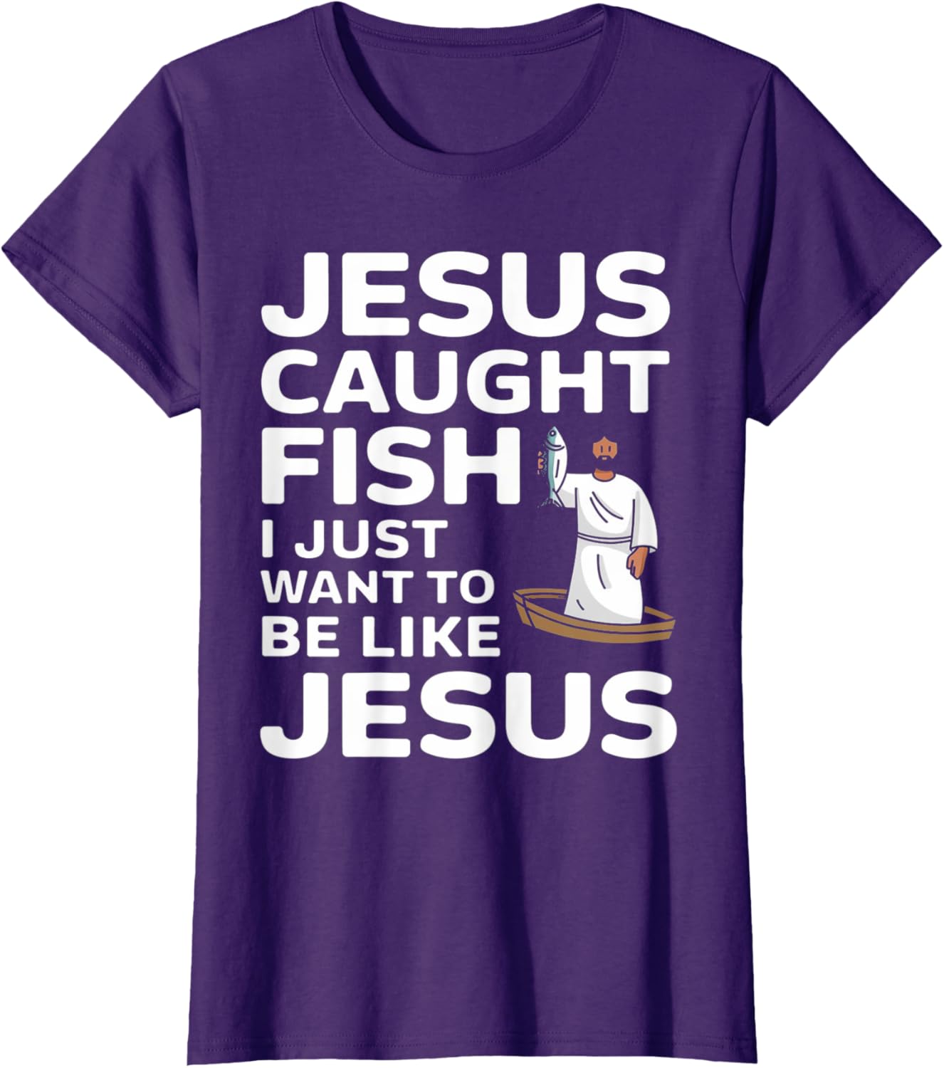 Jesus Fishing Design T-Shirt for Faithful Anglers - Catch the Spirit! - 13