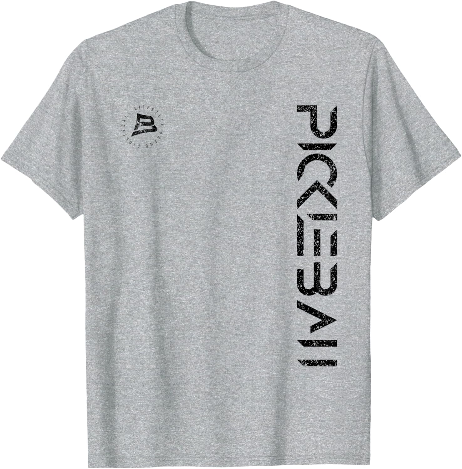 Distressed Black Pickleball T-Shirt for Ultimate Sports Comfort and Style - 17