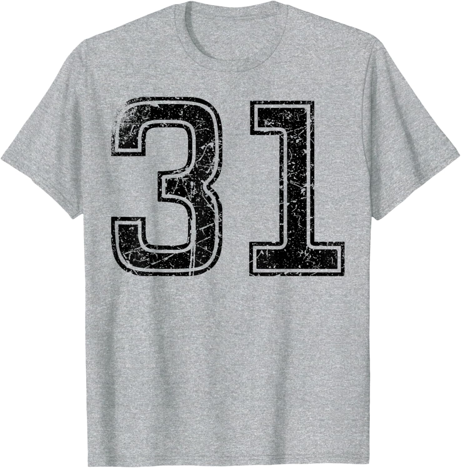 Vintage Sport Black Number 31 T-Shirt for Casual Style Enthusiasts - 4