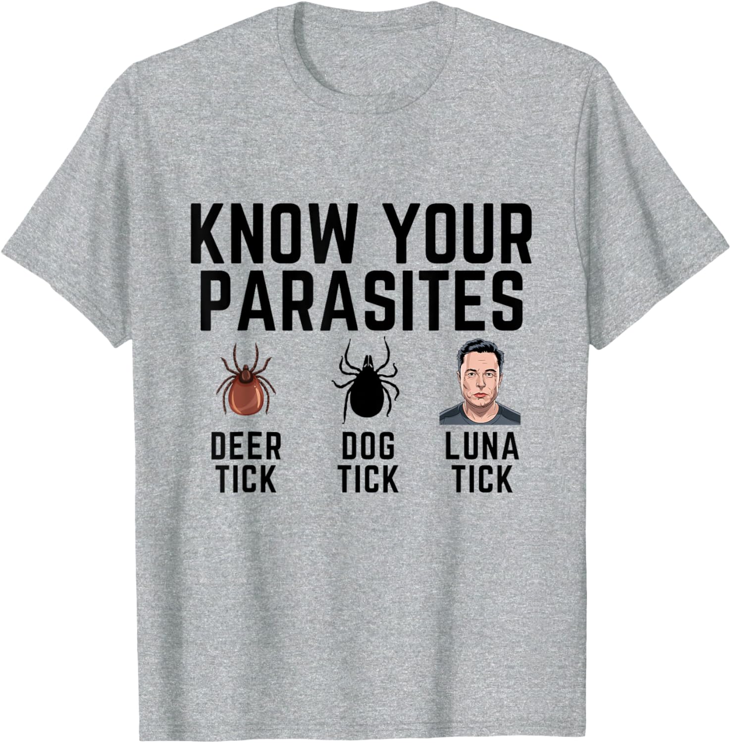 Know Your Parasites Anti Lunatic Doge T-Shirt for Fun Pet Lovers - 1