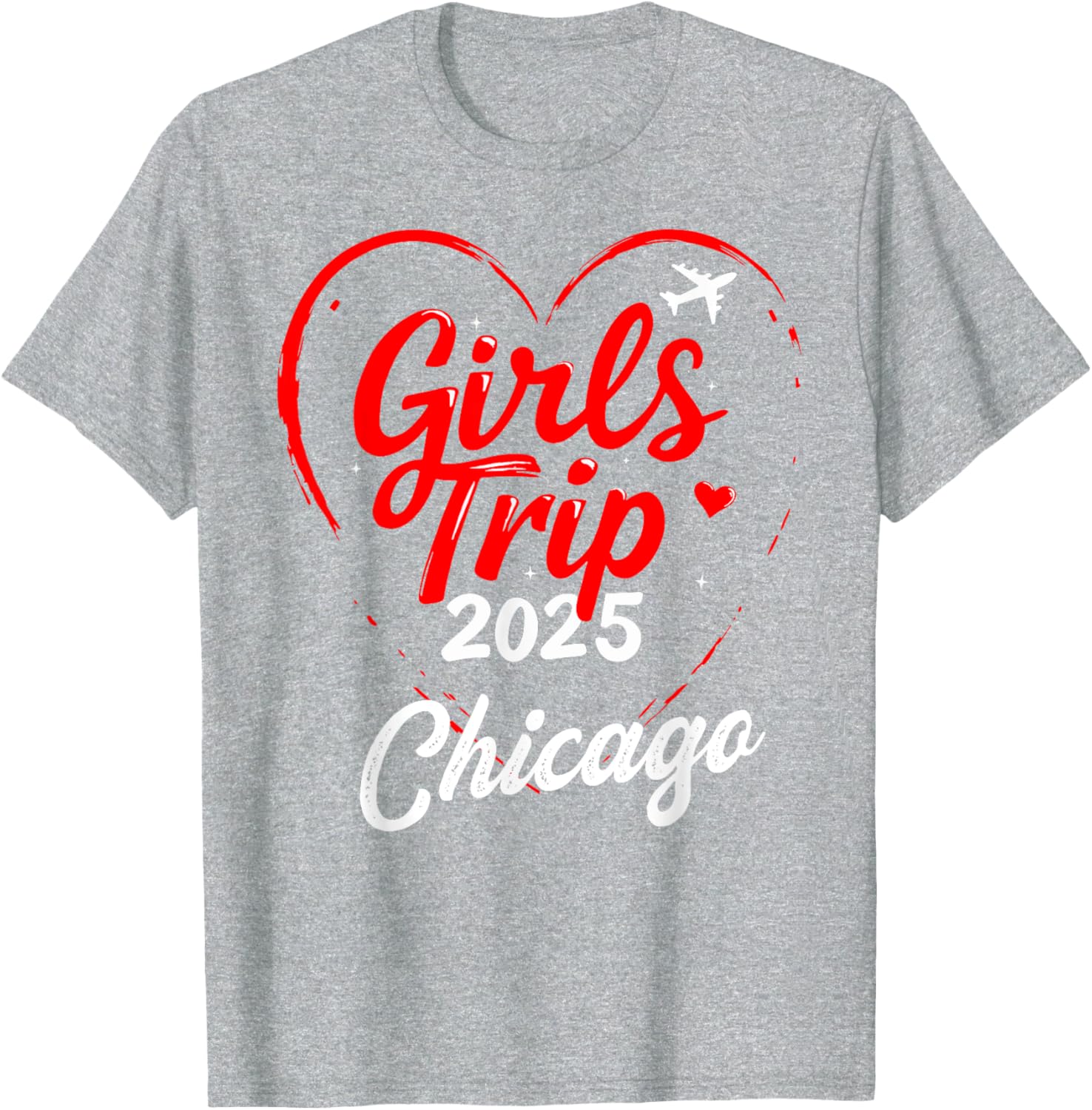 Girls Trip Chicago 2025 Birthday Squad T-Shirt for Fun Weekend Getaways - 7