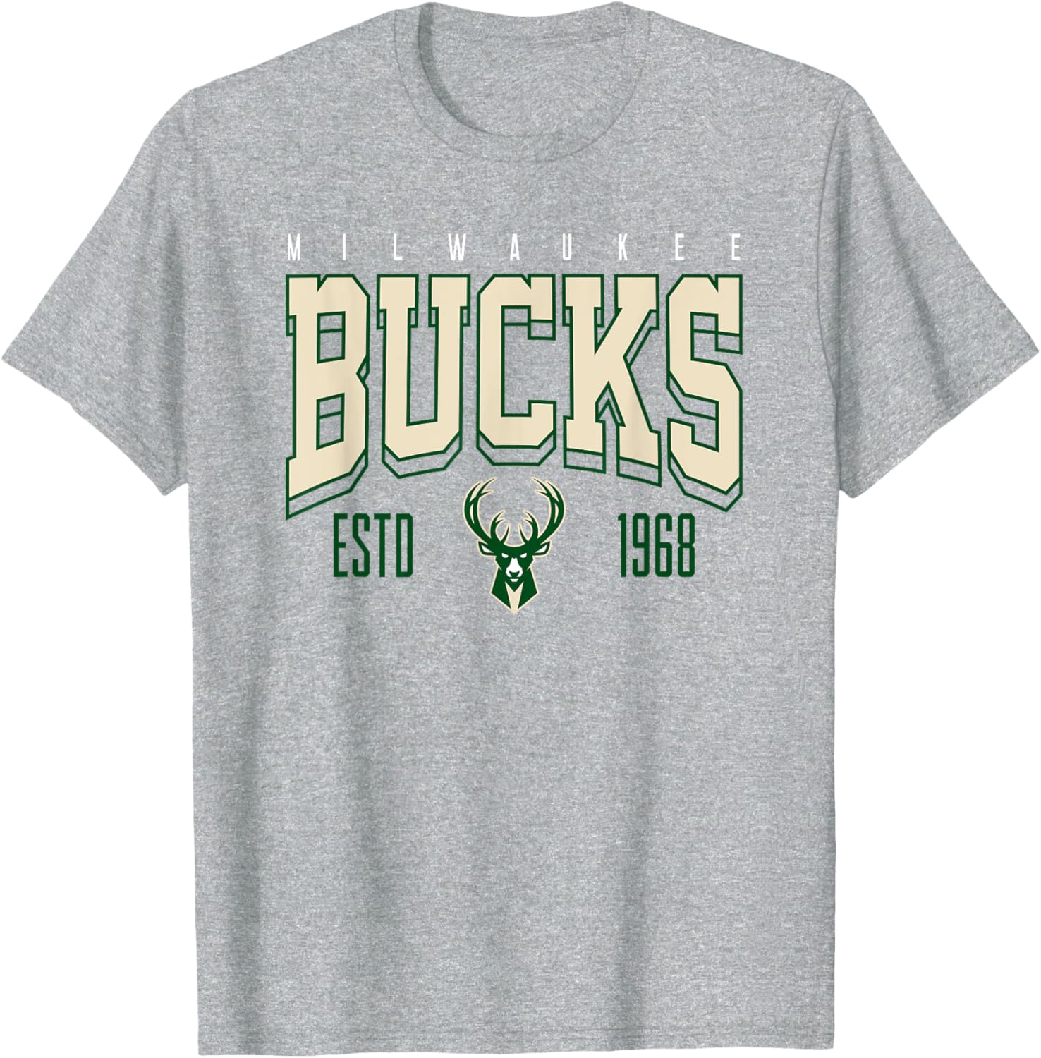 Milwaukee Bucks NBA Official Battle Tested T-Shirt for Fans and Players - 1