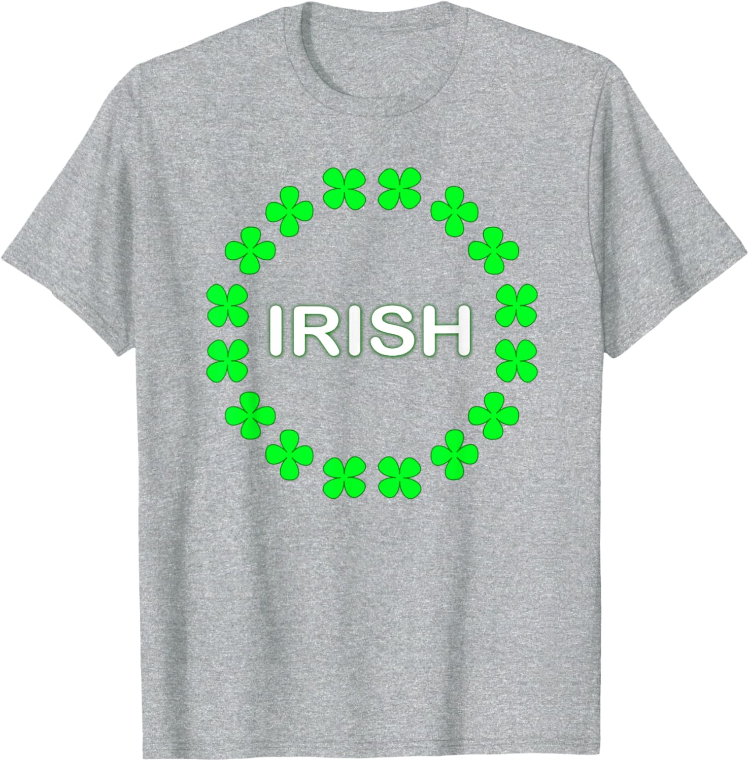 Irish Clover Circle St Patrick's Day T-Shirt for Festive Celebrations - 15