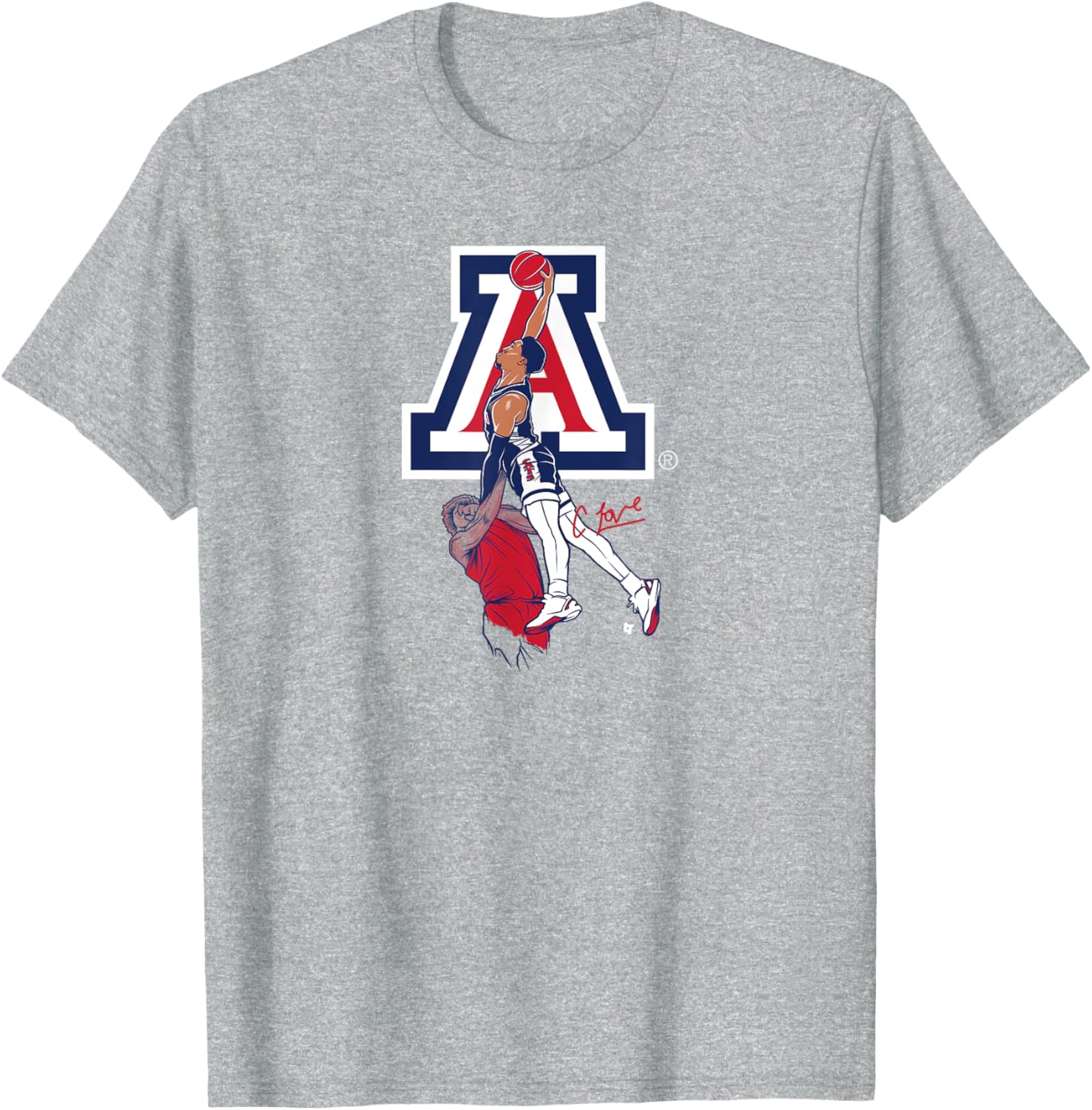 Caleb Love Dunk Arizona Wildcats Basketball T-Shirt for Fans and Players - 1