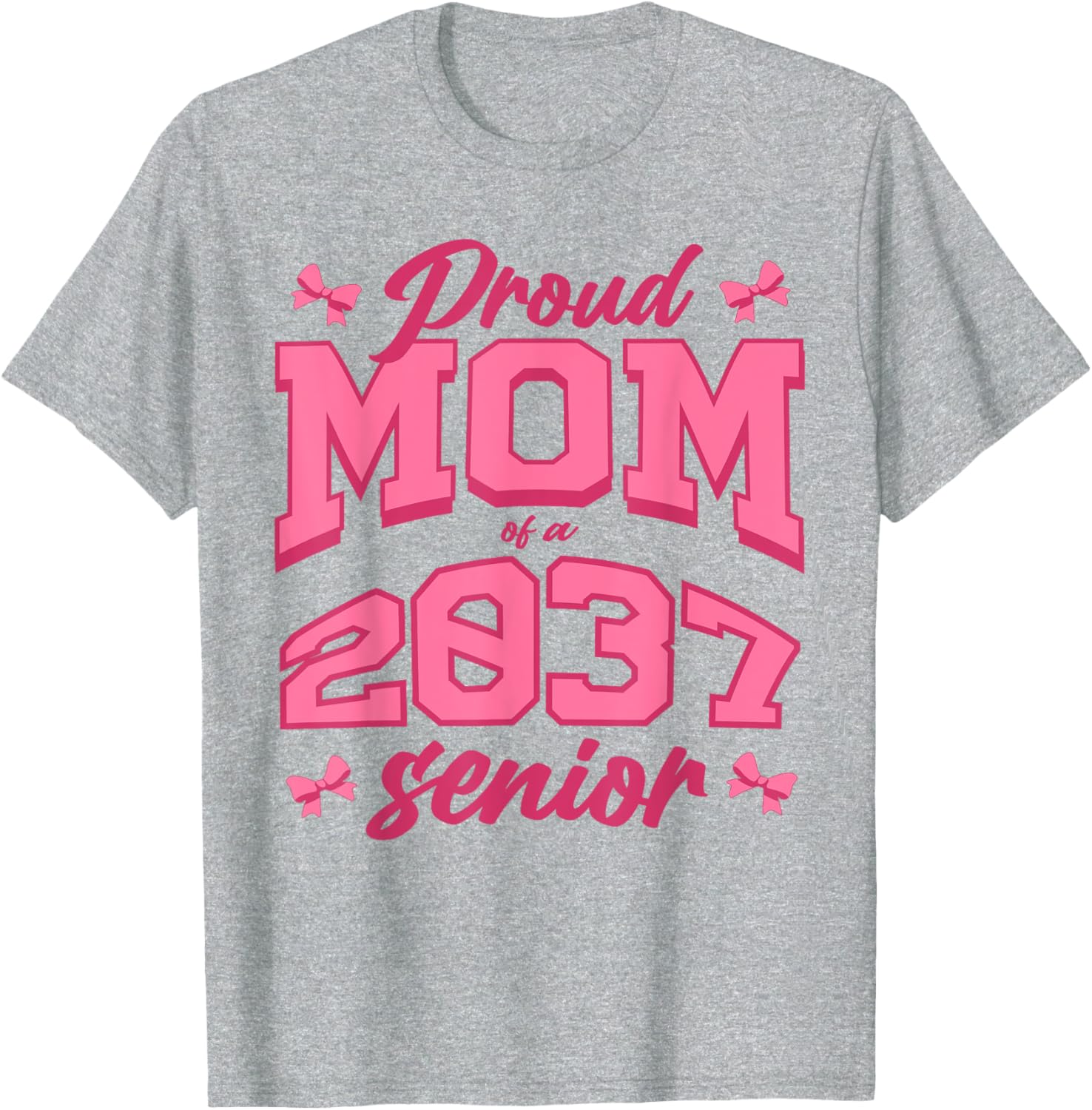 Proud Mom of 2037 Graduate Coquette T-Shirt - Stylish and Fun Apparel - 11