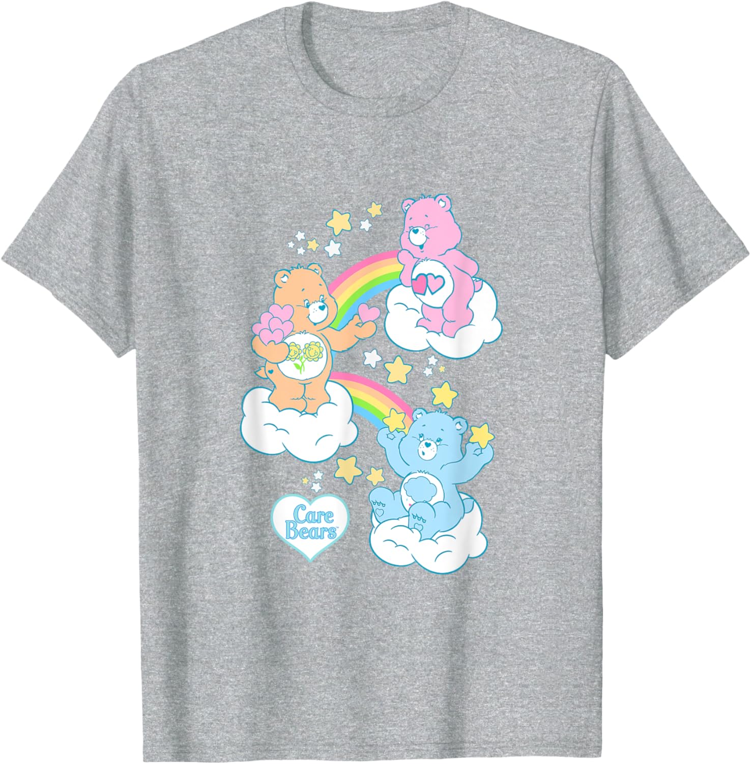 Care Bears Rainbow Kingdom Original Bear T-Shirt for Fun Stylish Wear - 14