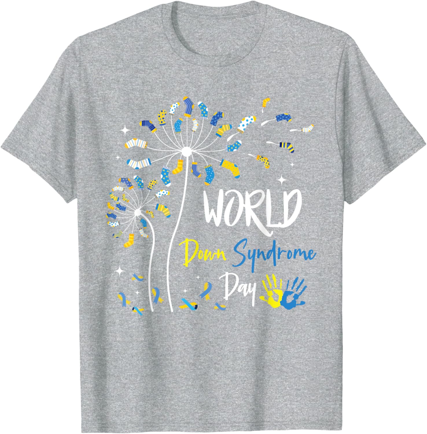 Rock Your Socks Down Syndrome Day Dandelion Awareness T-Shirt - 18