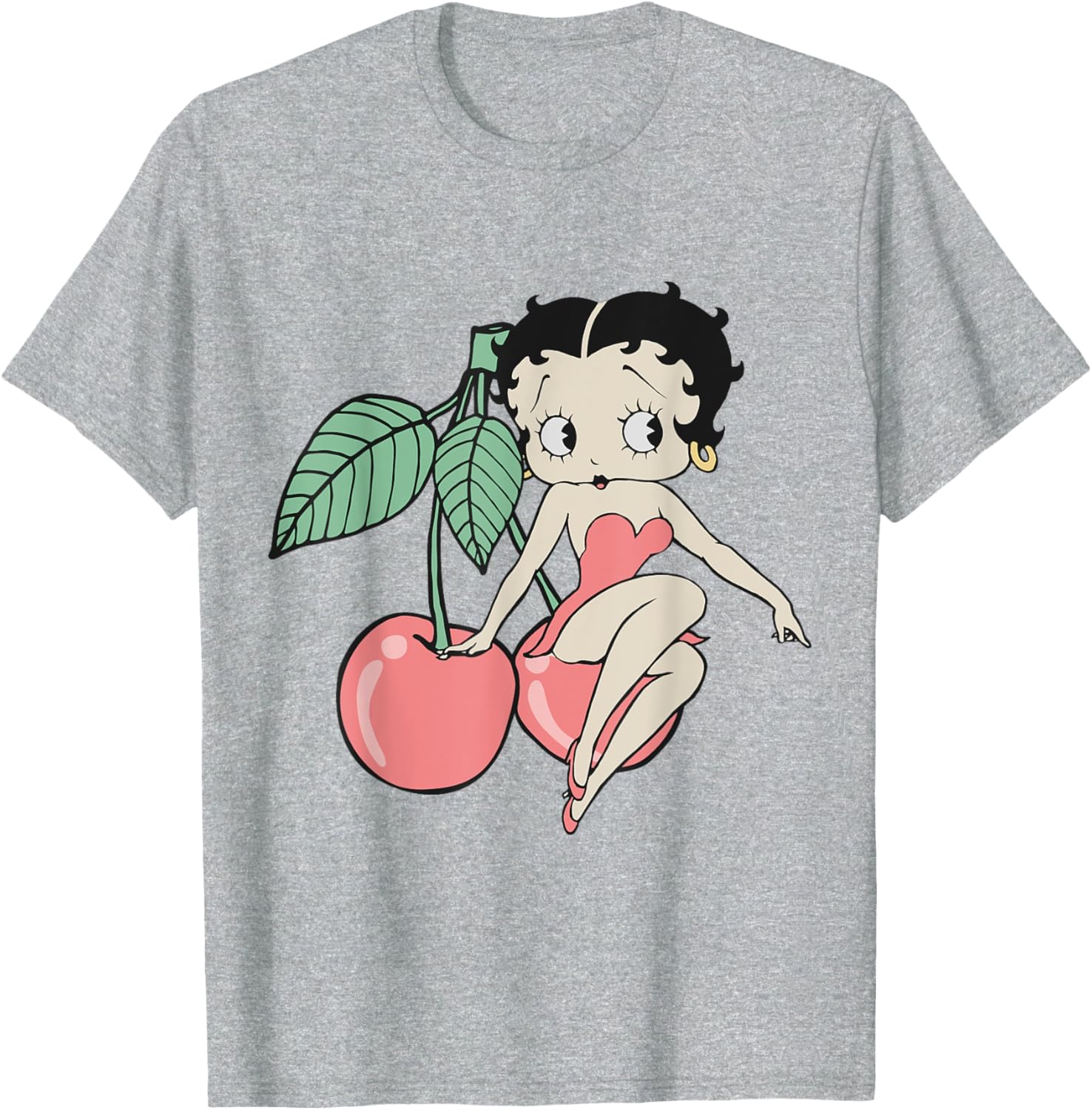 Vintage Betty Boop Red Cherry T-Shirt for Retro Fashion Lovers - 13