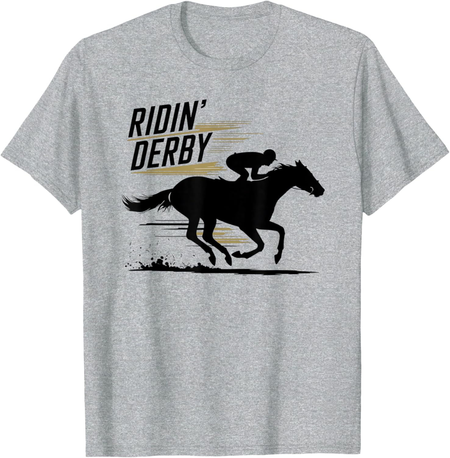 Ridin Derby Retro Horse Racing Fans Equestrian T-Shirt Fun Tee - 8