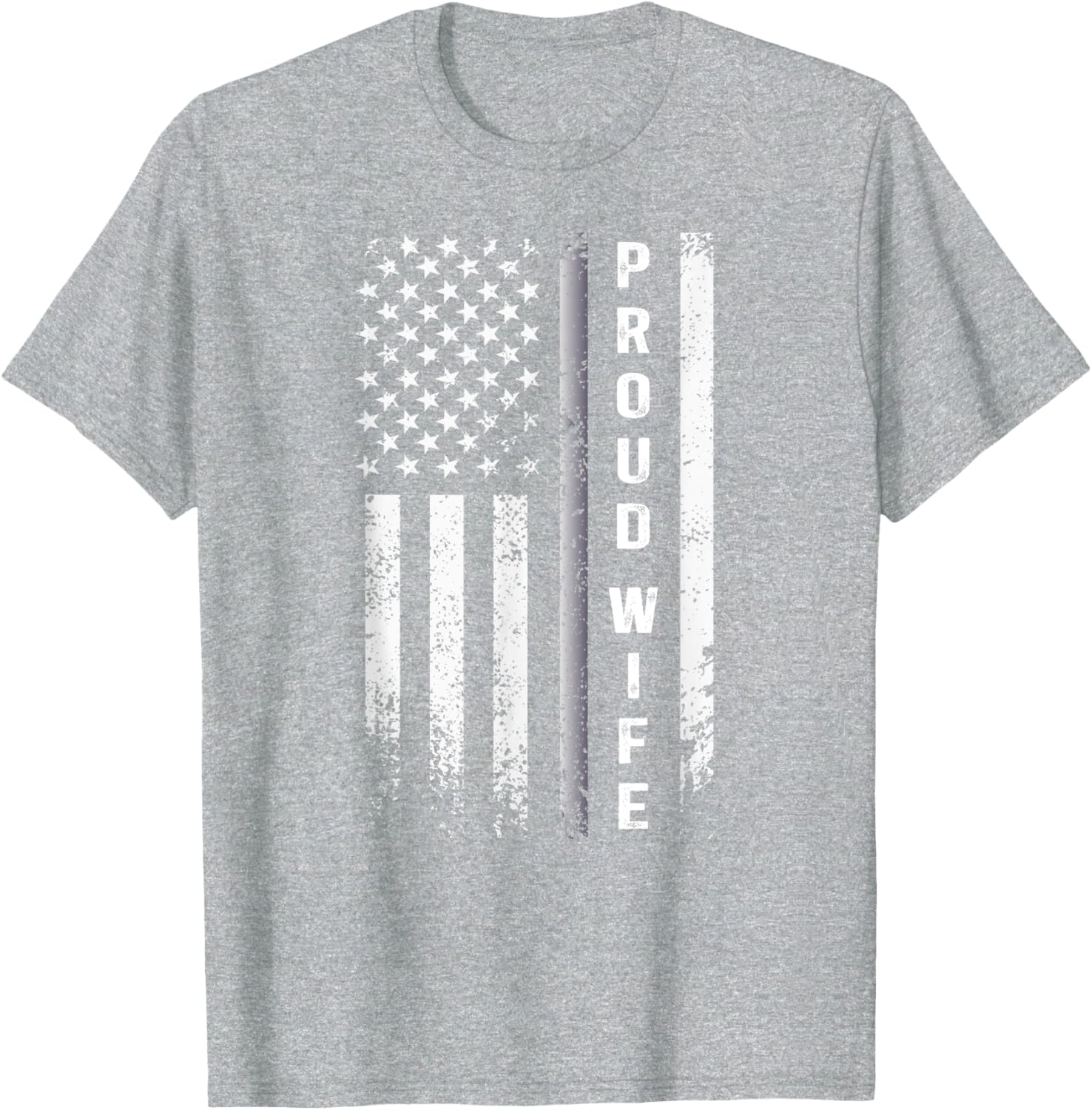 Proud Corrections Officer Wife US Flag T-Shirt Stylish and Comfortable Apparel - 2
