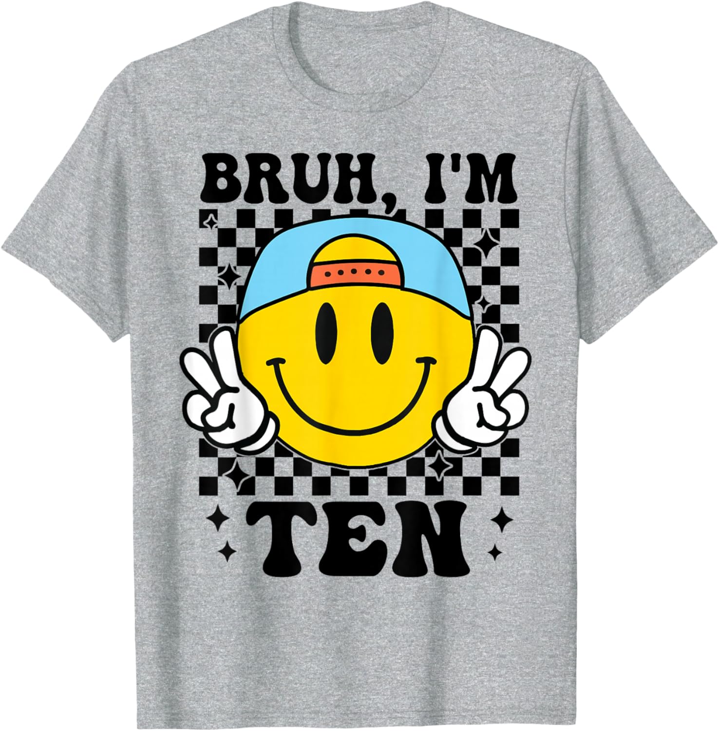 Groovy 10th Birthday T-Shirt for Boys Girls Fun Trendy Design - 19