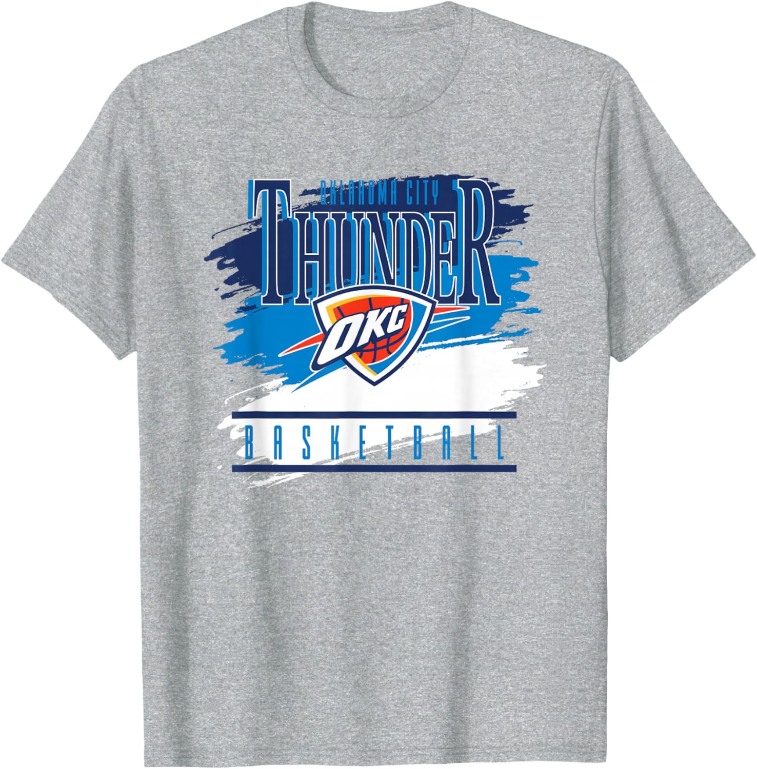 Oklahoma City Thunder Spilled Paint T-Shirt for Fans and Collectors - 3