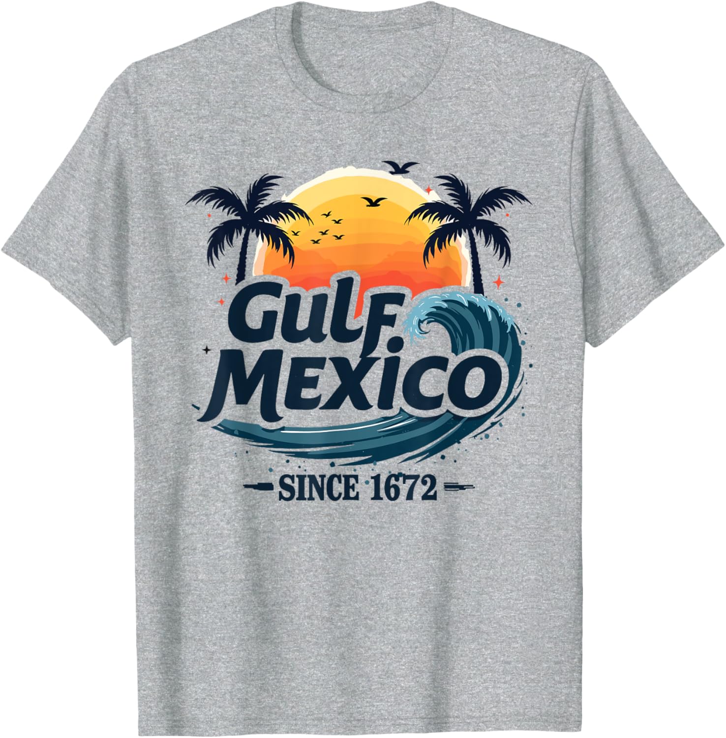 Gulf of Mexico Forever Chill T-Shirt for Comfortable Beach Vibes - 1