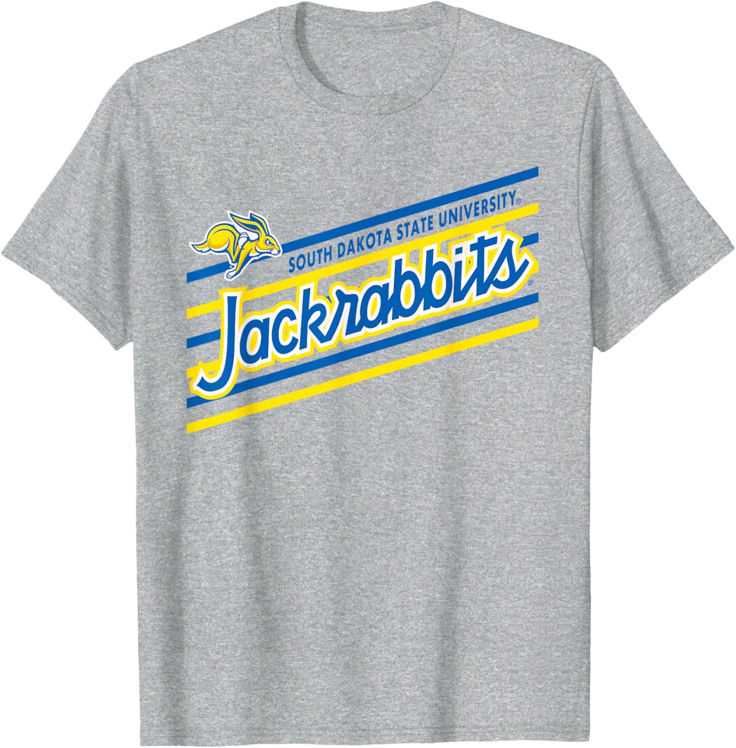 South Dakota State Jackrabbits Retro Gray T-Shirt for Fans and Outdoors - 1