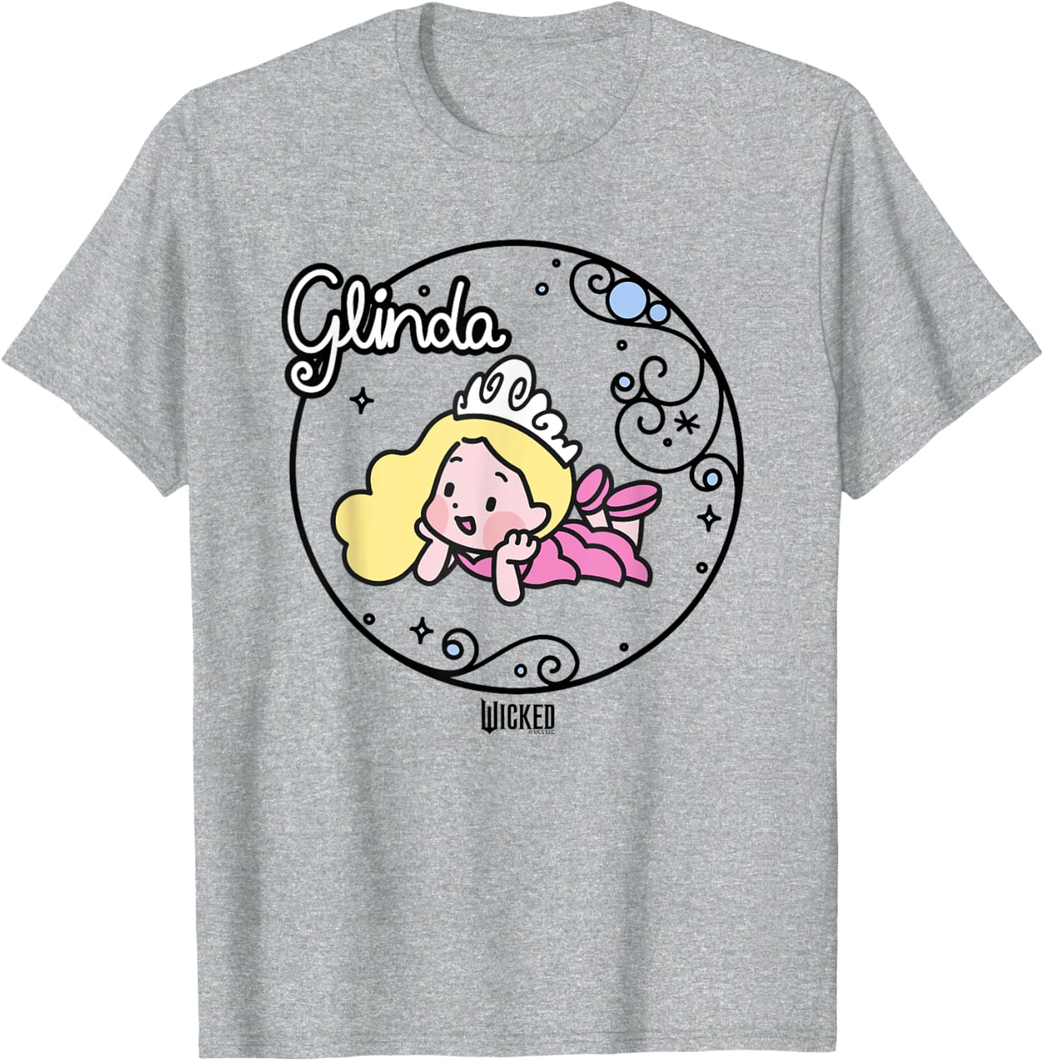 Wicked Glinda Daydreaming Cartoon T-Shirt for Fun Fashion Lovers - 4