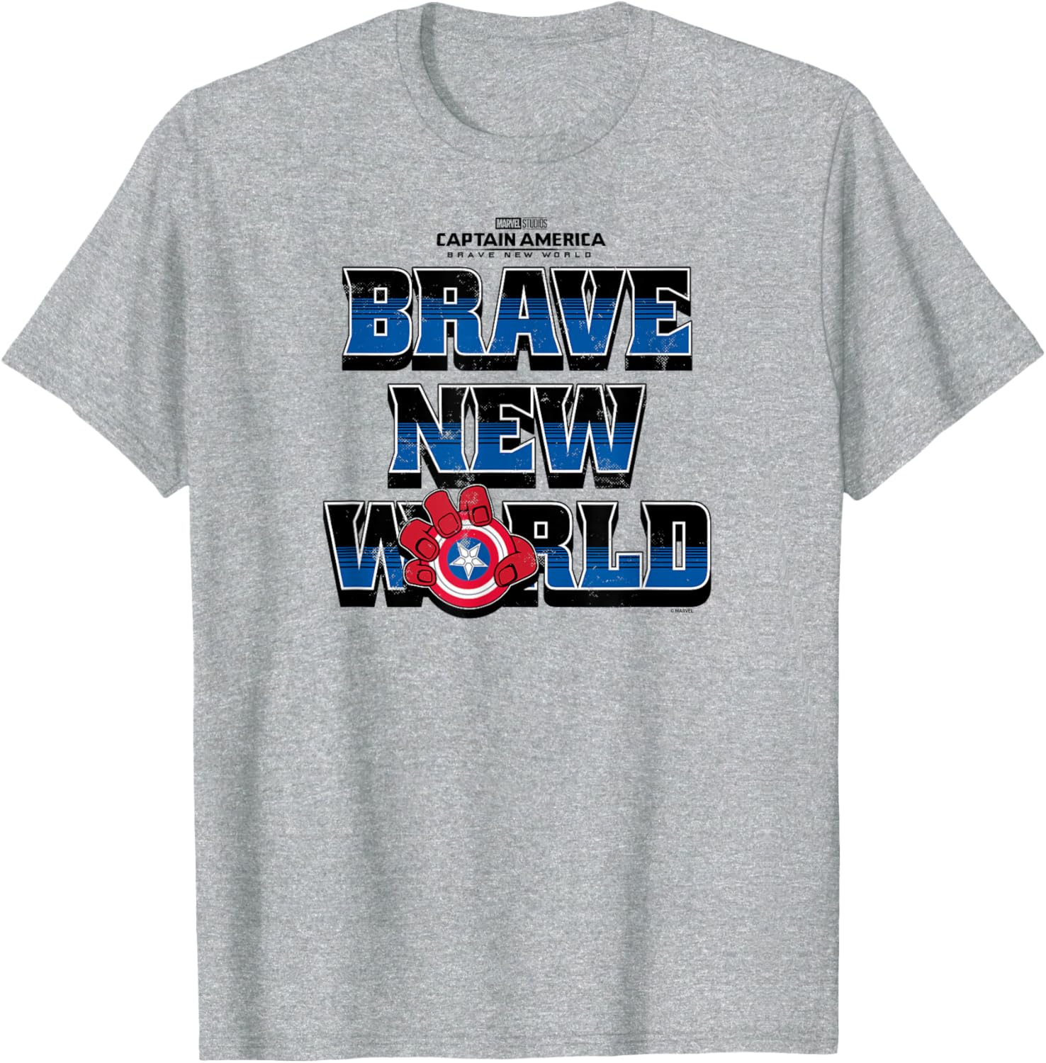 Captain America Brave New World Logo T-Shirt for Fans and Collectors - 1