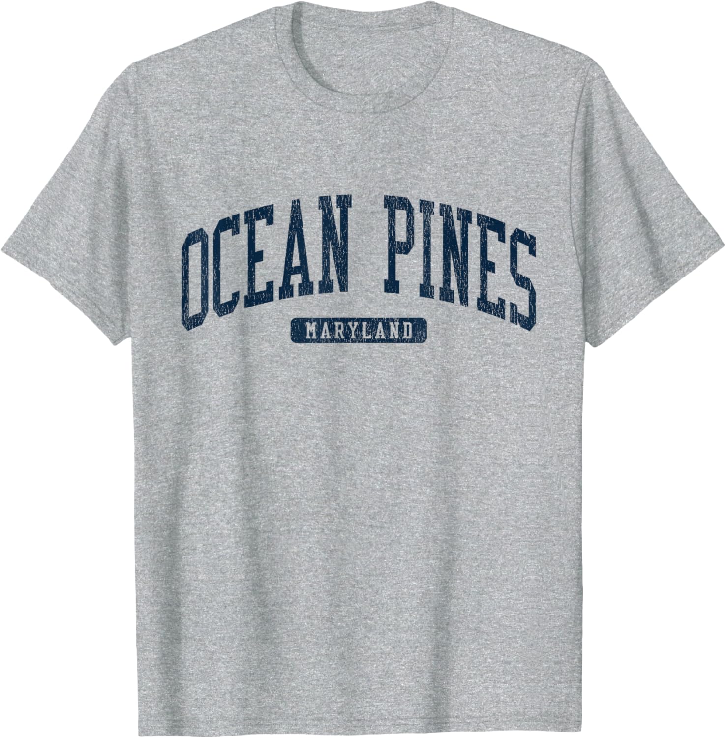 Ocean Pines Maryland College Style Blue T-Shirt for Casual Wear - 3