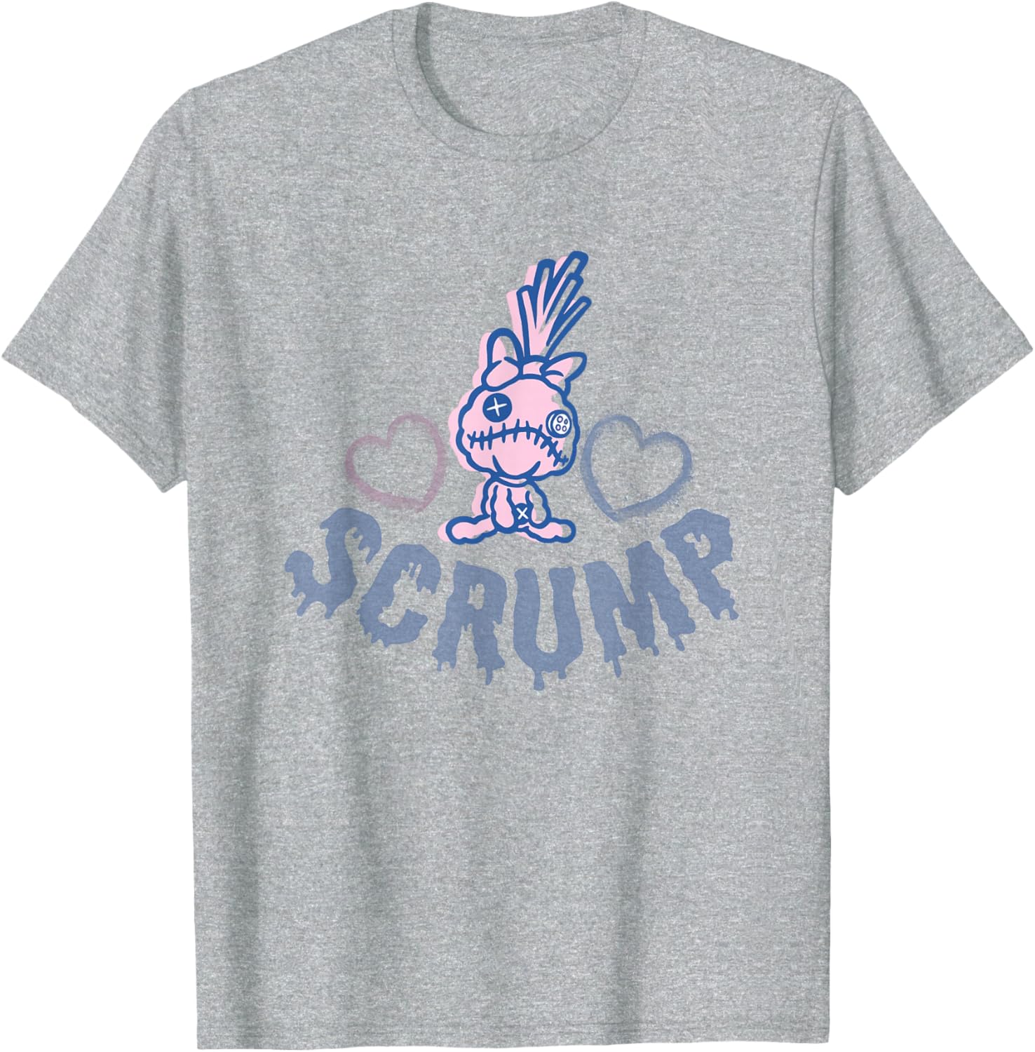 Disney Lilo & Stitch Scrump Stitch Toy T-Shirt with Blue and Pink Hearts - 4