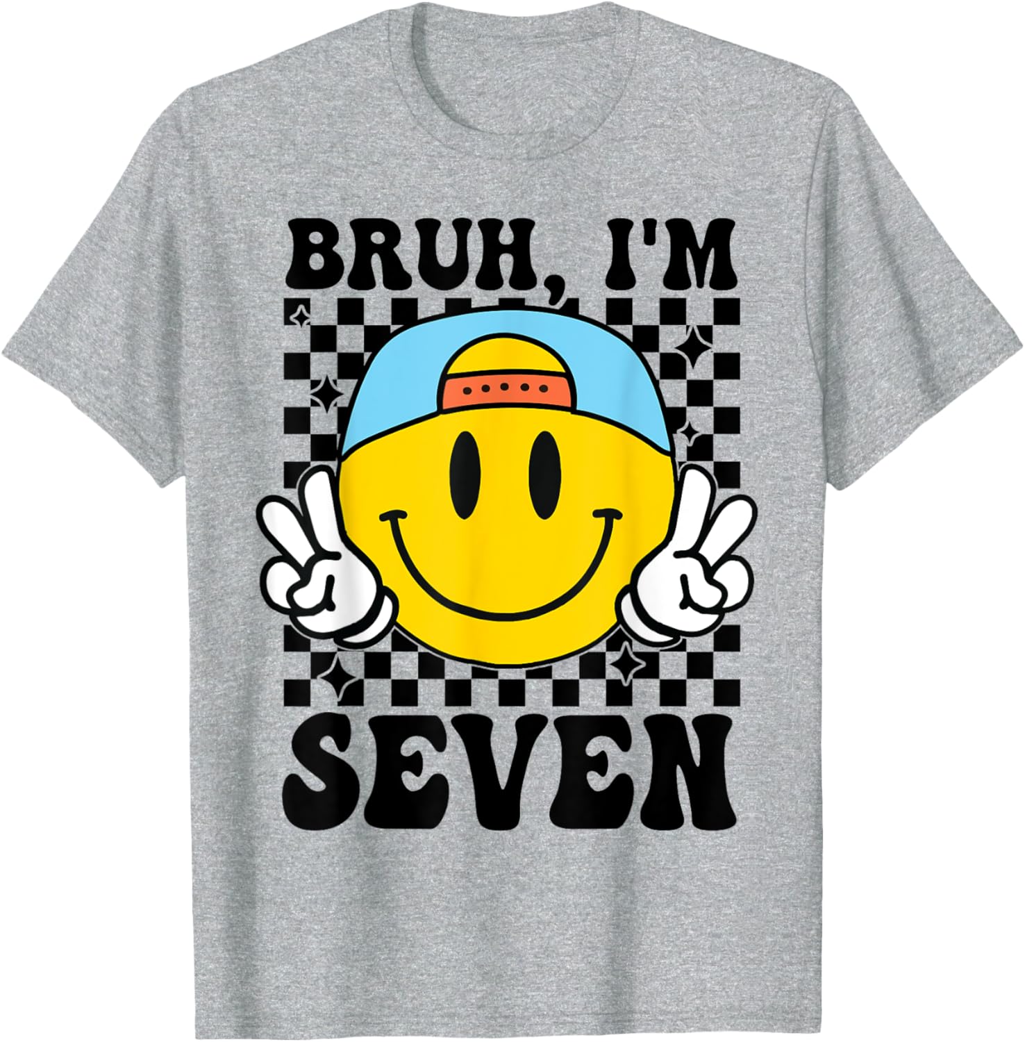 Groovy 7th Birthday T-Shirt for Boys and Girls - Fun Party Gift - 14