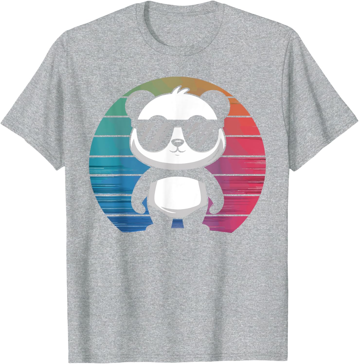 Retro Panda T-Shirt with Sunglasses for Chill Vibes and Fun Style - 2