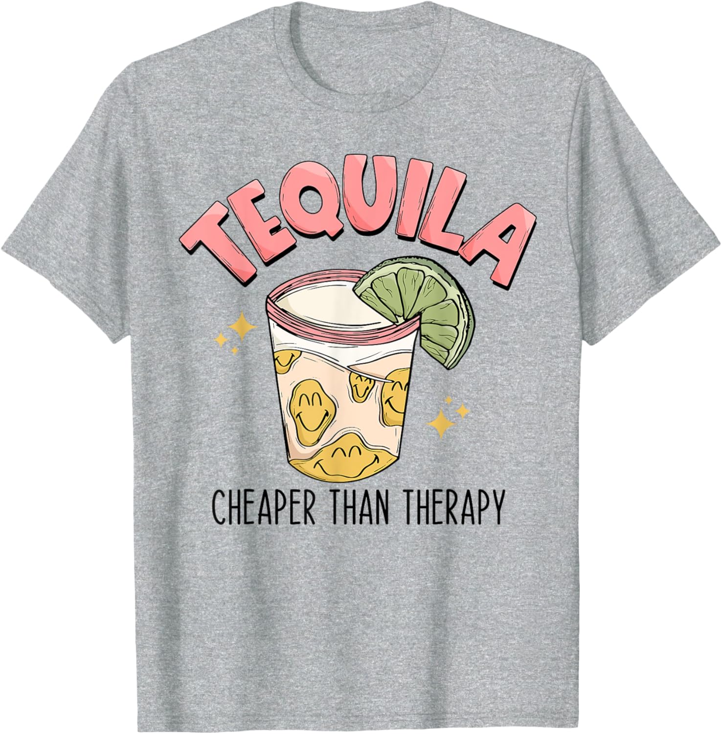 Funny Tequila Therapy T-Shirt for Fun Mexican Style Drinking Lovers - 4