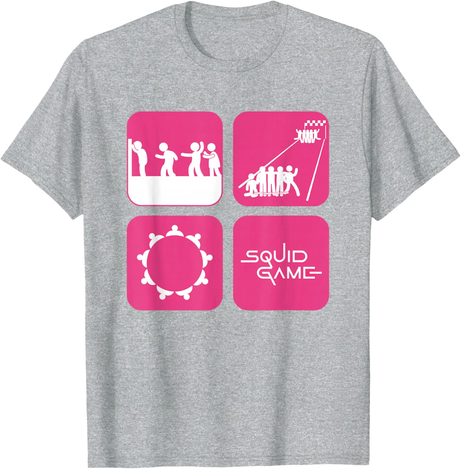 Squid Game 2 Icon Panels T-Shirt for Fans of Clothing and Style - 2